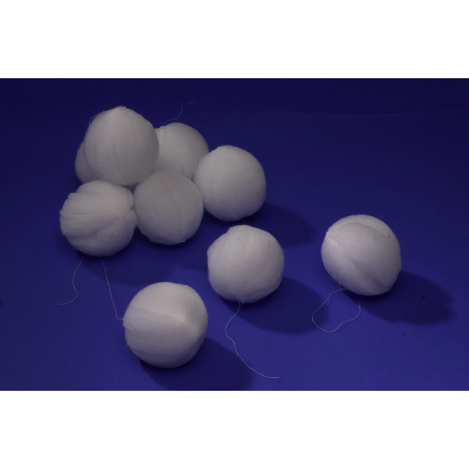 Deko-Schneeball, BxH: 1 x 1 cm, Vlies, weiß