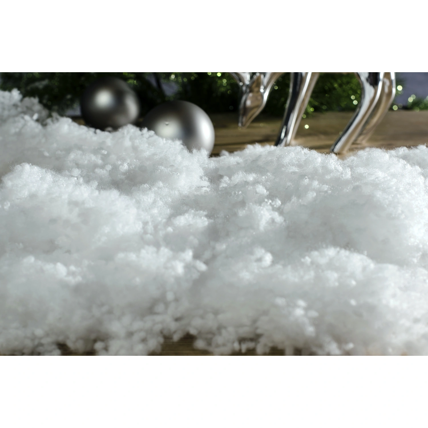 Deko-Schneekugeln, weiß, im Beutel