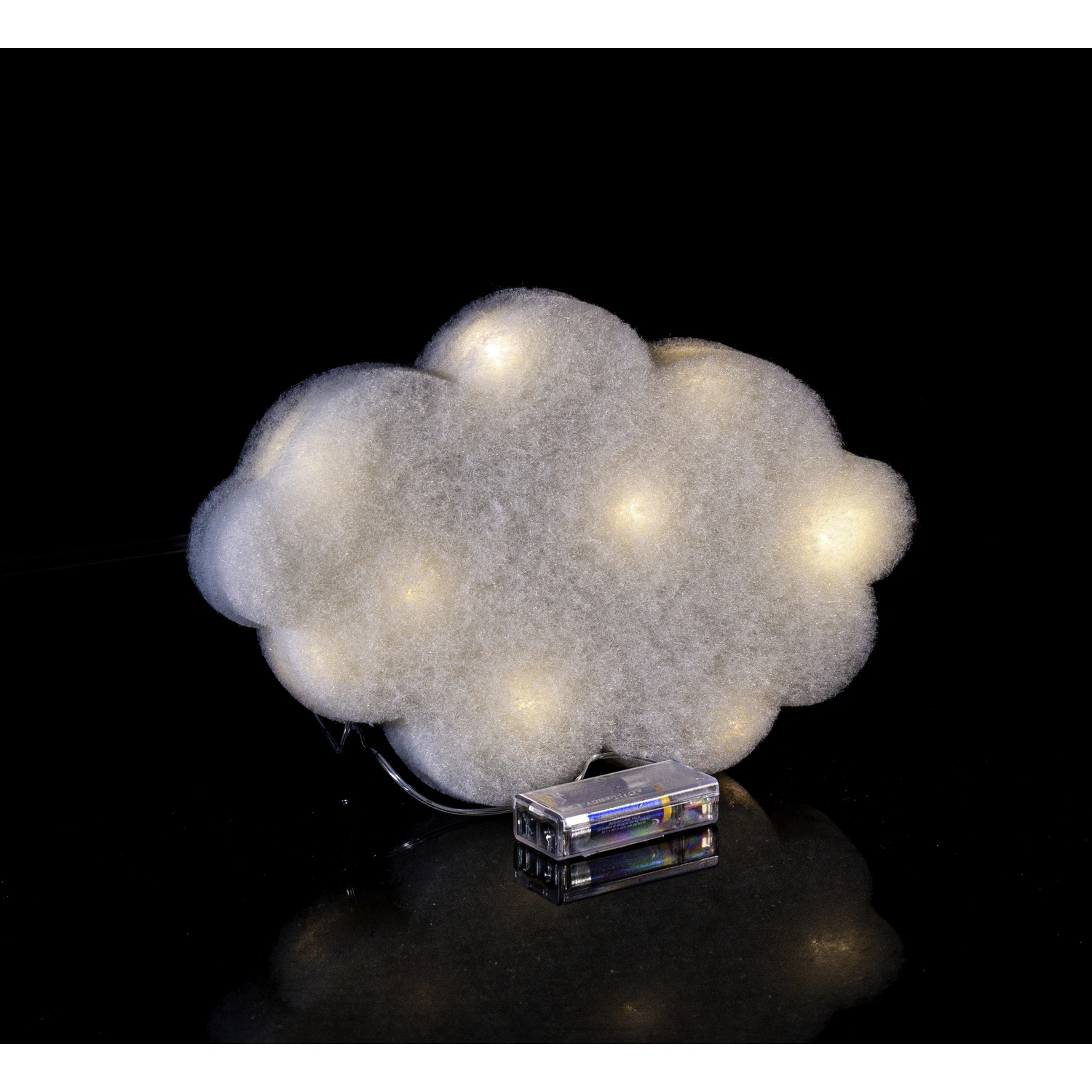 Deko-Wolke, beleuchtet, weiß