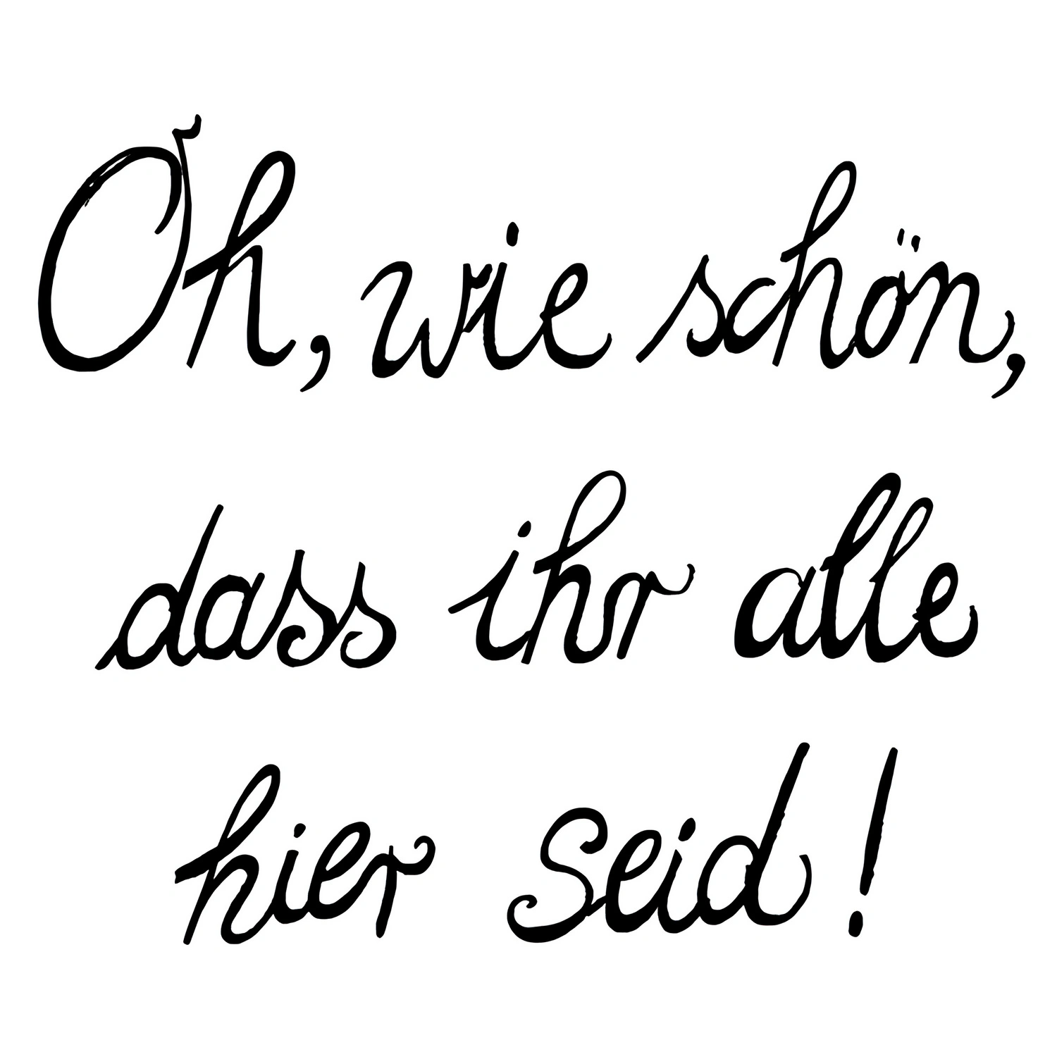 Dekorserviette, Text, 20 Stk., 33×33 cm, weiß