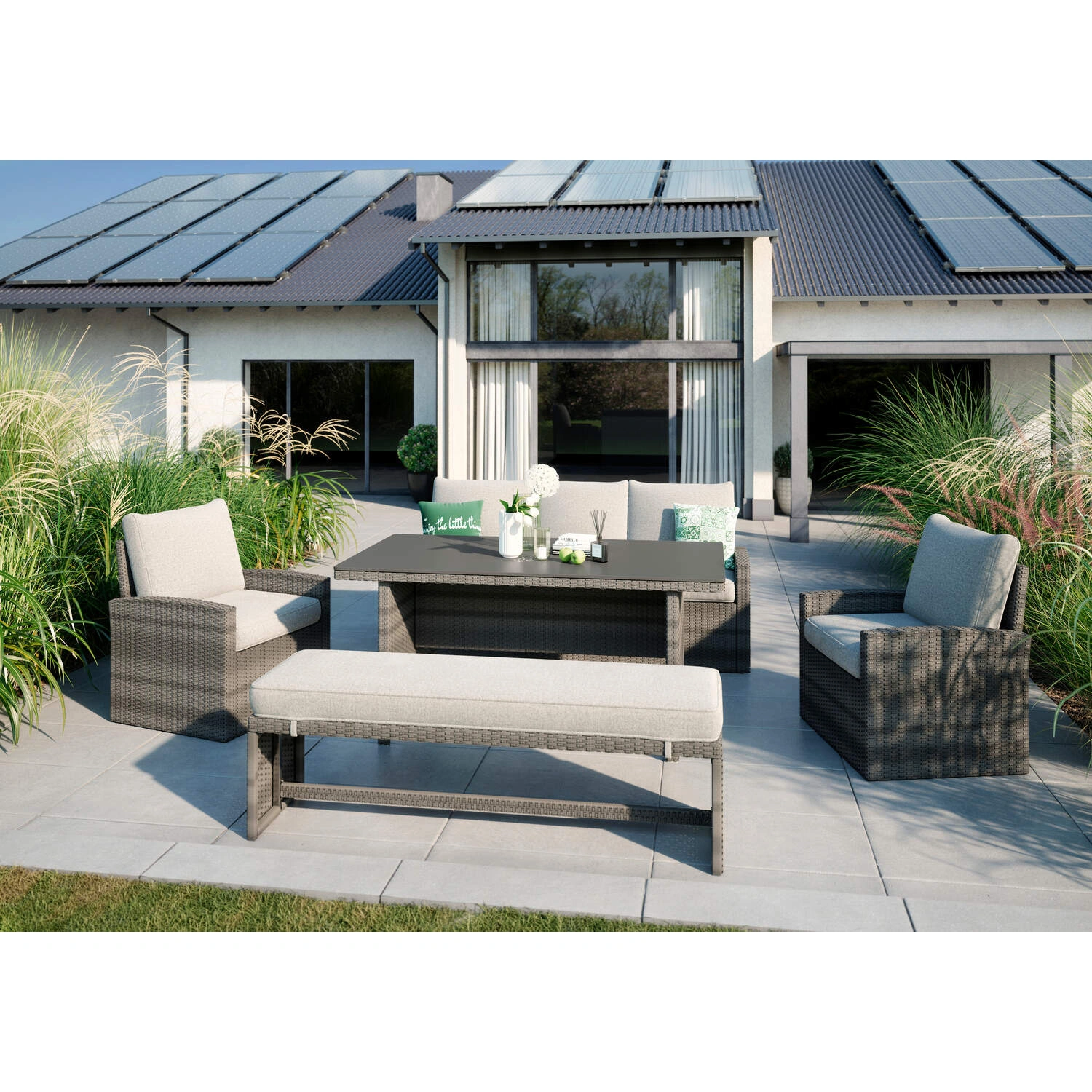 Dining-Lounge »Tolima«, braun, 8 Sitzplätze, max. Belastung: 120 kg