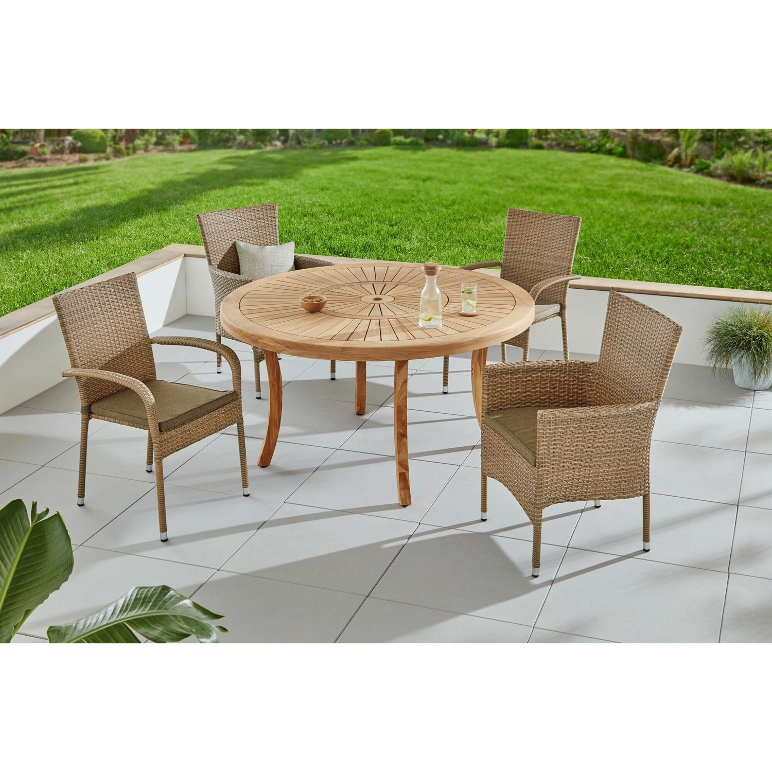 Dining-Tisch, Ø: 140 cm, braun