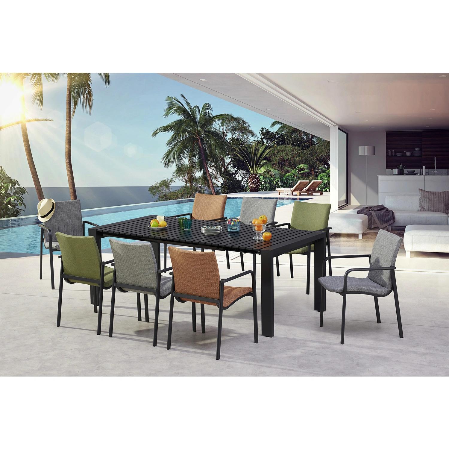 Diningsessel, Metall, BxHxT: 57 x 86 x 63 cm