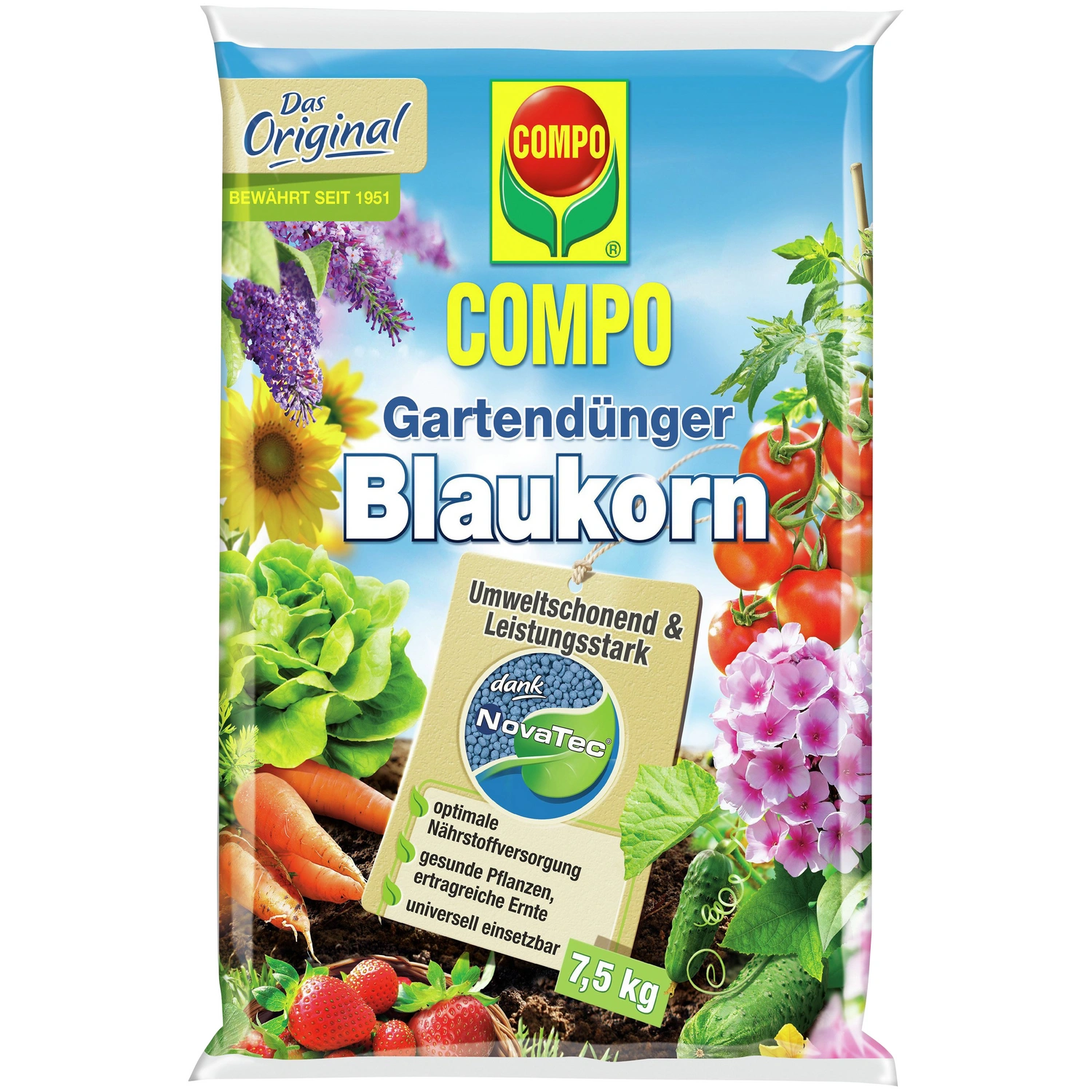 Blaukorn »Blaukorn NovaTec«, 7,5 kg, schützt vor Nährstoffmangel