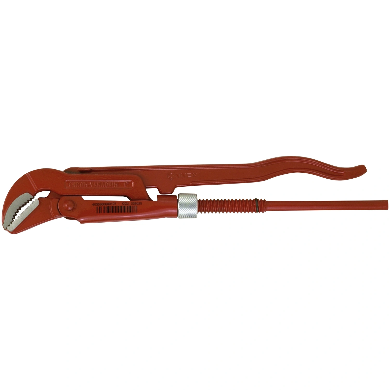 Eckrohrzange, Länge: 24 cm, Chrom-Vanadium-Stahl