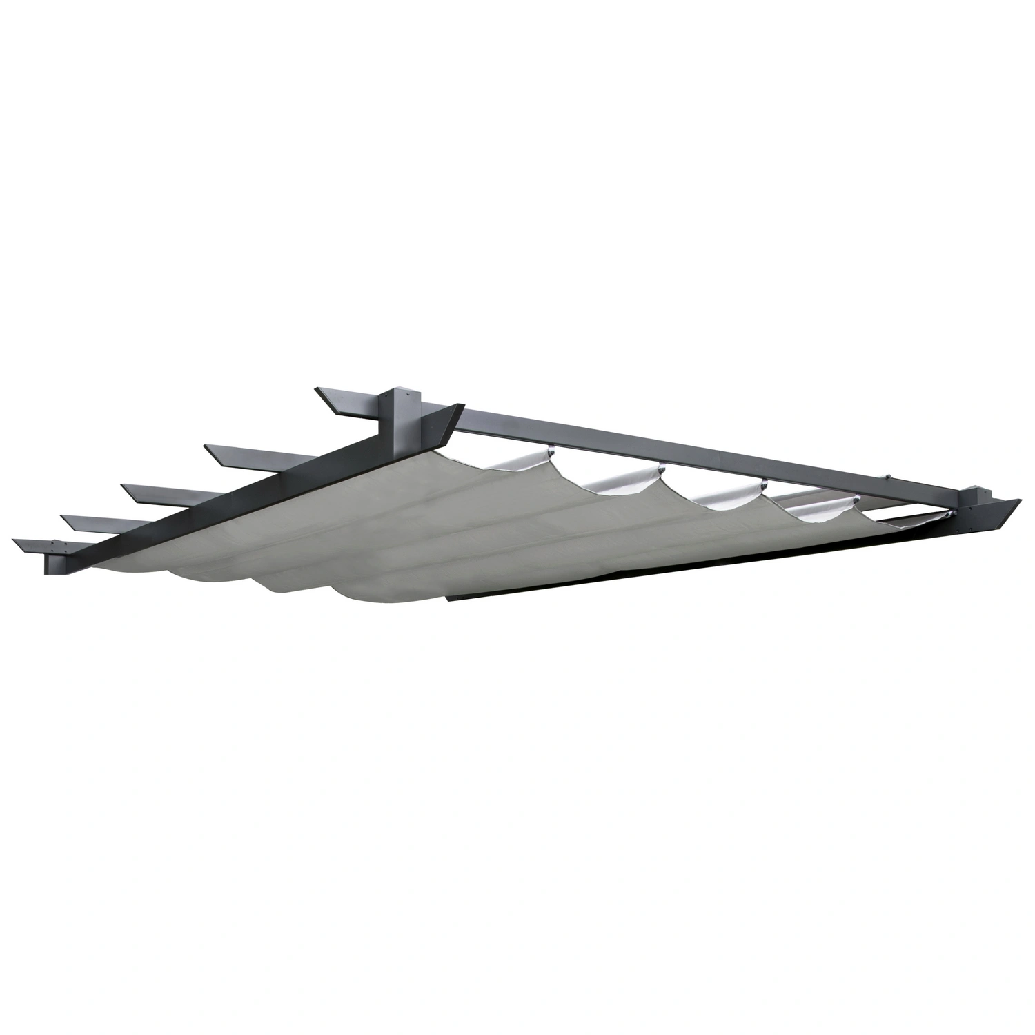 Ersatzdach, BxL: 339 x 263 cm, für Pergola Pavillon (BxT: 4 x 3 m), Polyester, hellgrau