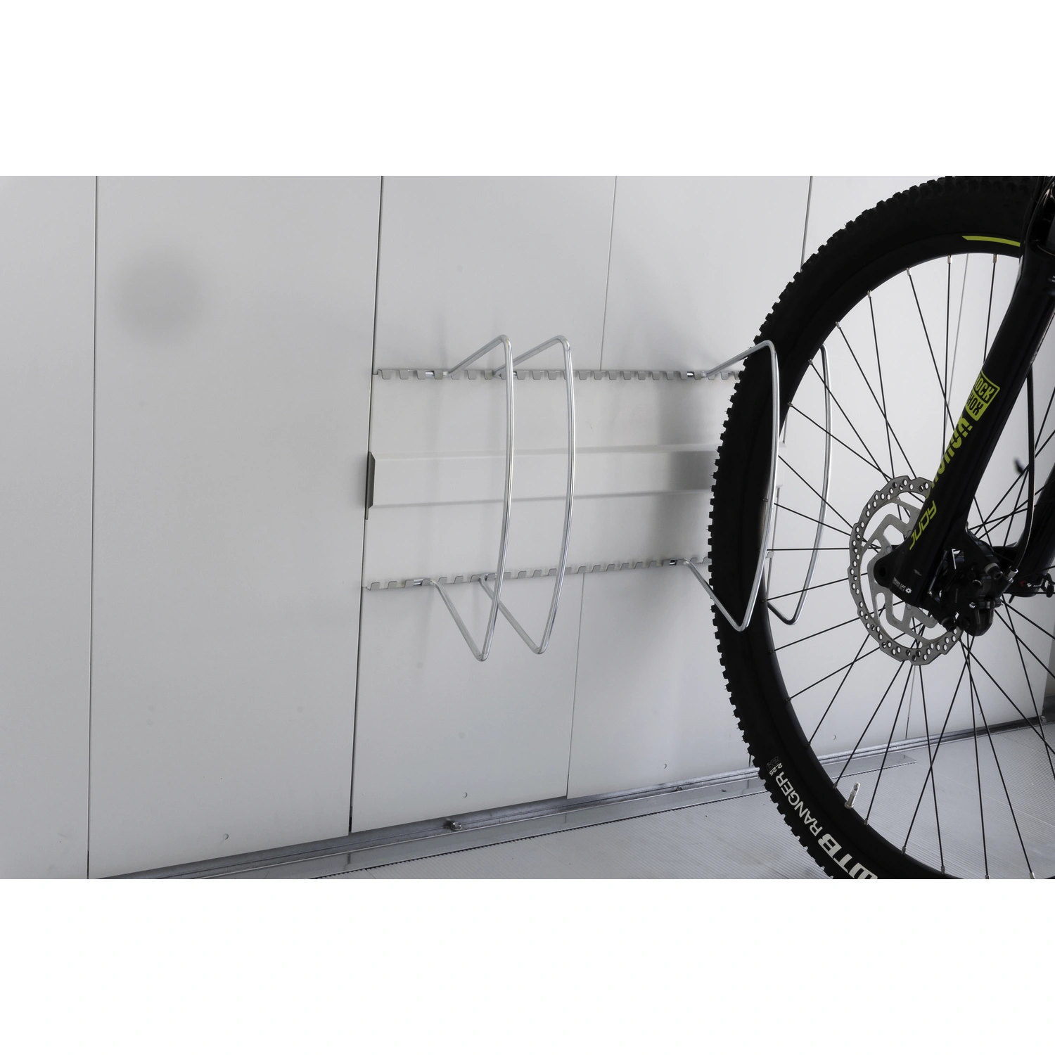 Fahrradständer, Metall, silberfarben