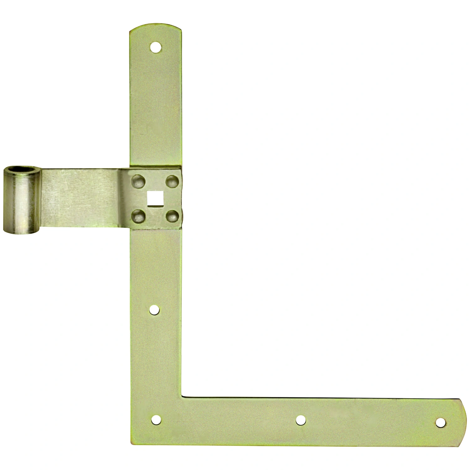 Fensterwinkelband, verzinkter Stahl, goldfarben