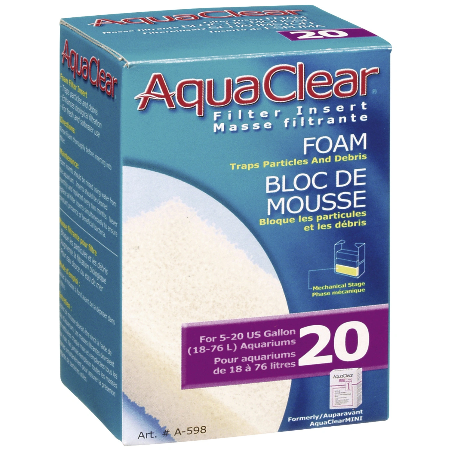 Filtereinsatz, für AquaClear 20