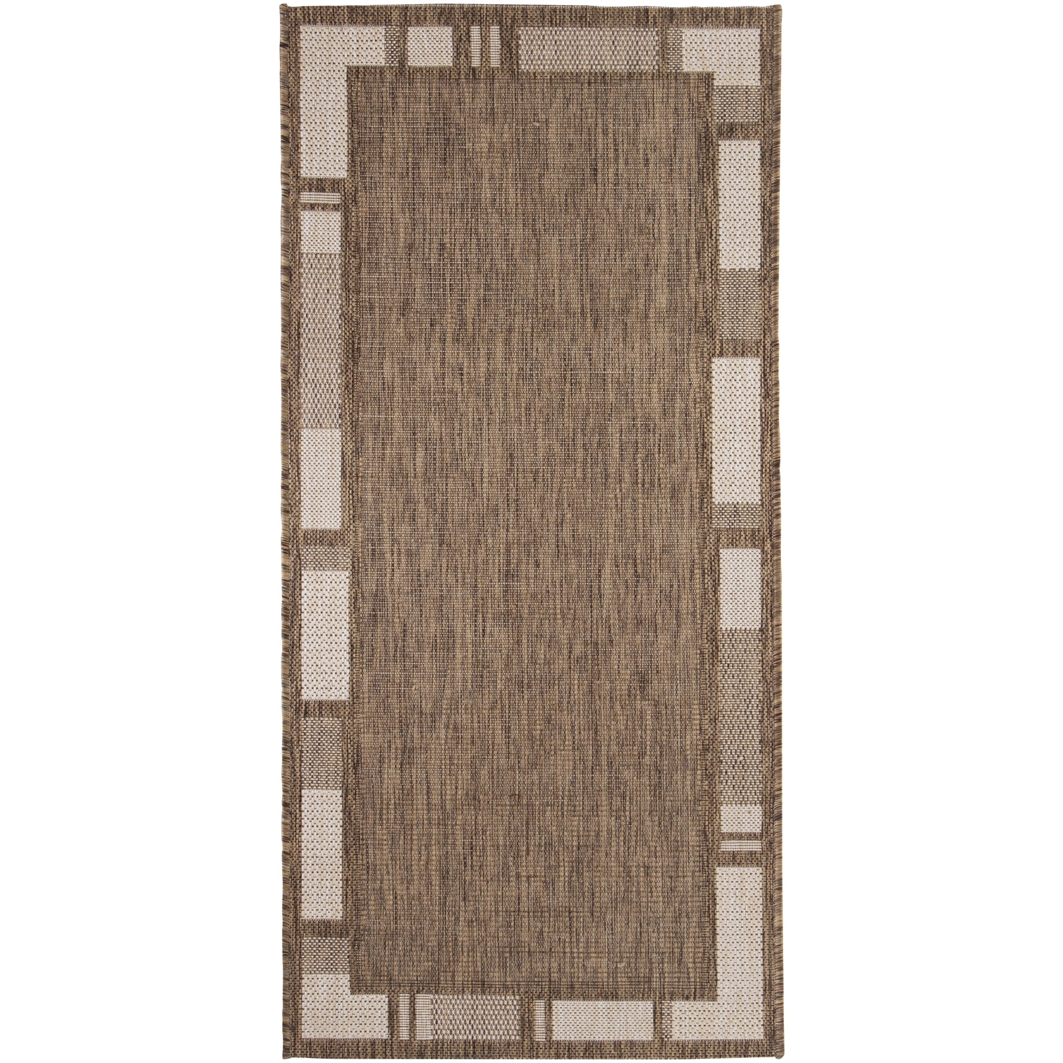 Flachgewebe-Teppich »Louisiana«, BxL: 160 x 230 cm, braunbeige