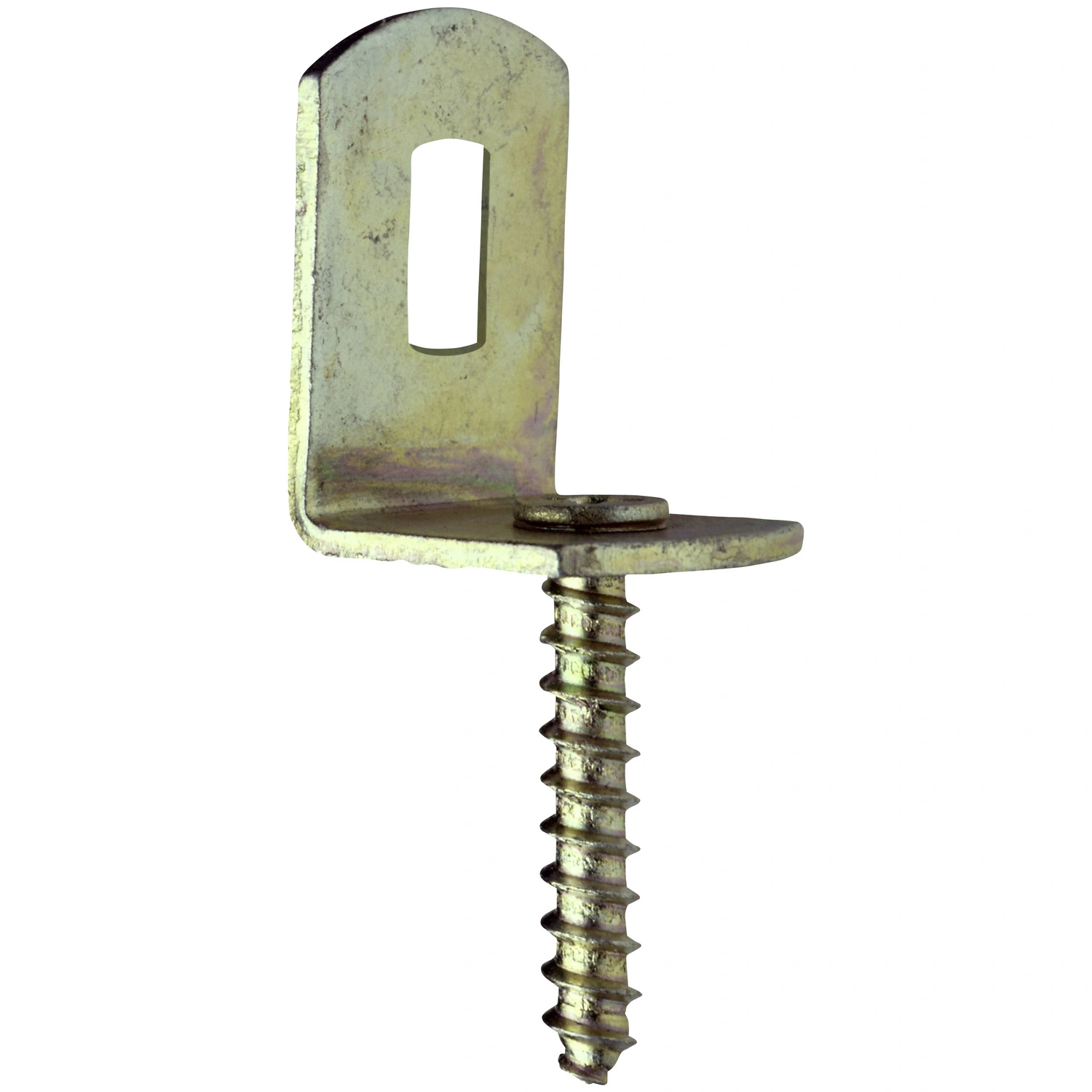 Flechtzaunbeschläge, verzinkter Stahl, goldfarben