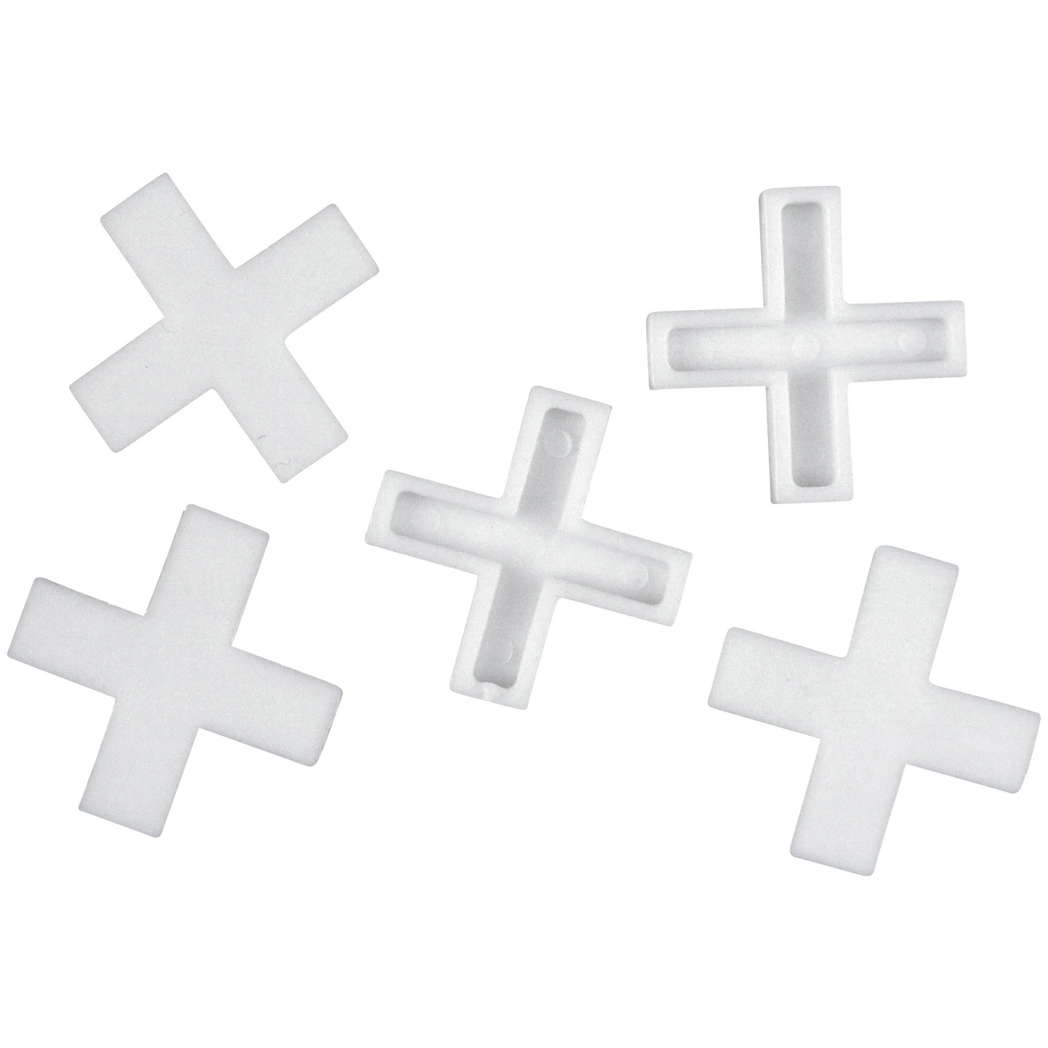 Fliesenkreuz, Kunststoff, weiß, 5 mm, 200 St.