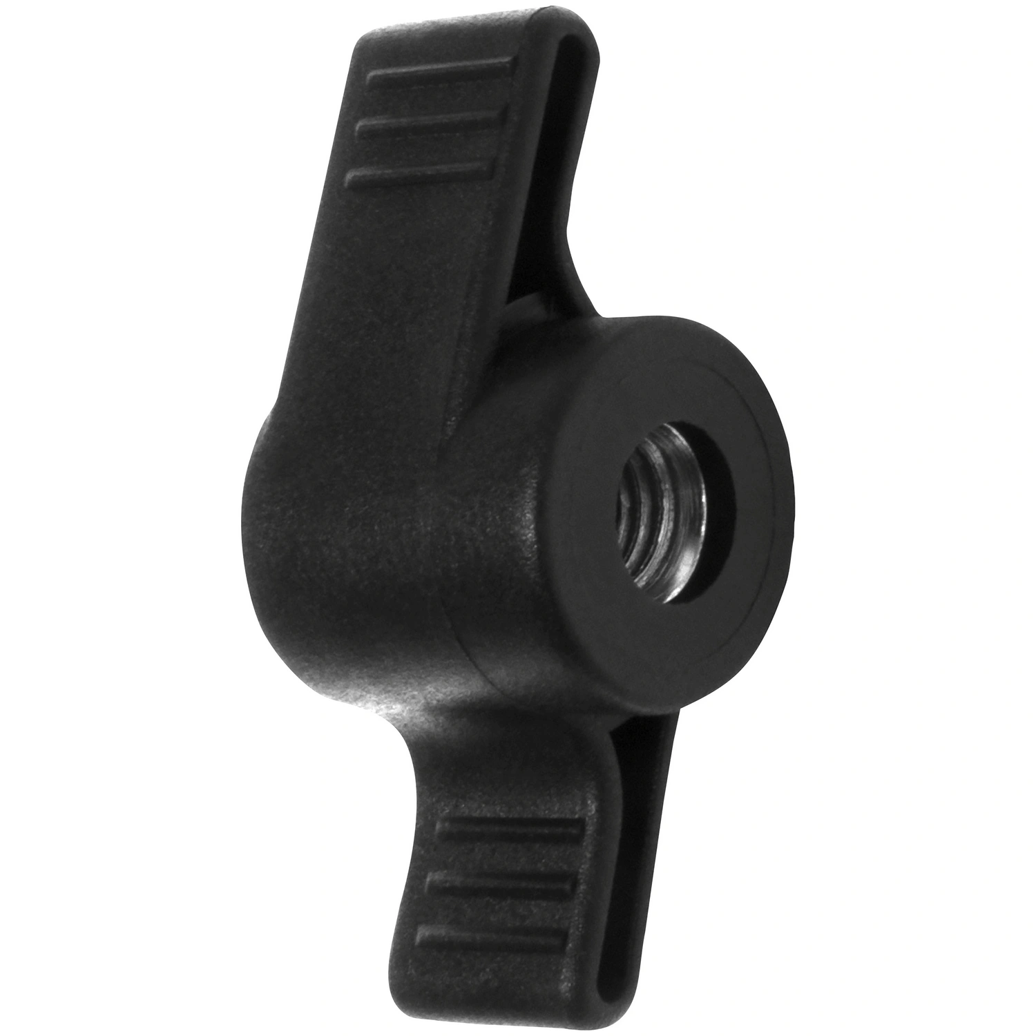 Flügelgriffmutter, D 48 mm / M8, Schwarz, Kunststoff