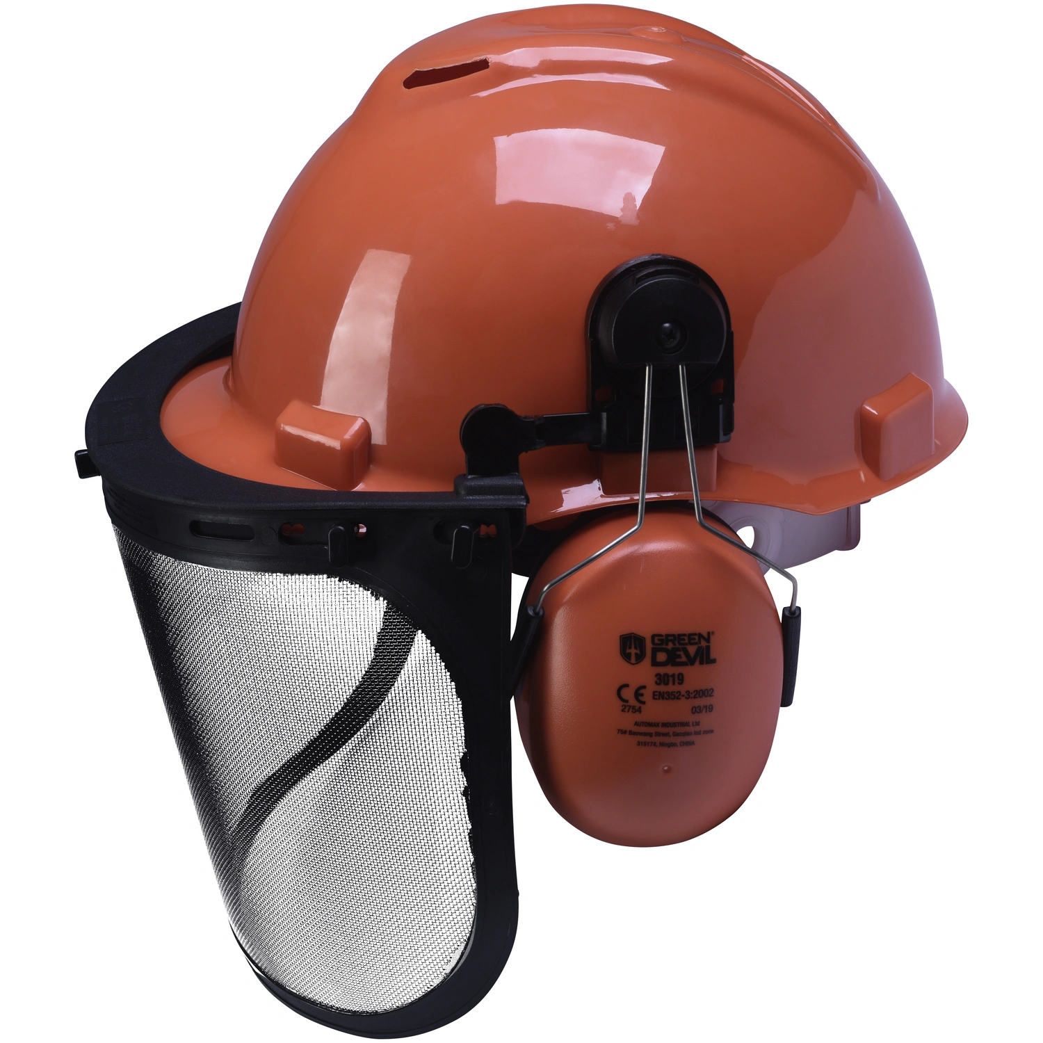 Forsthelm, Individuell einstellbar, orange