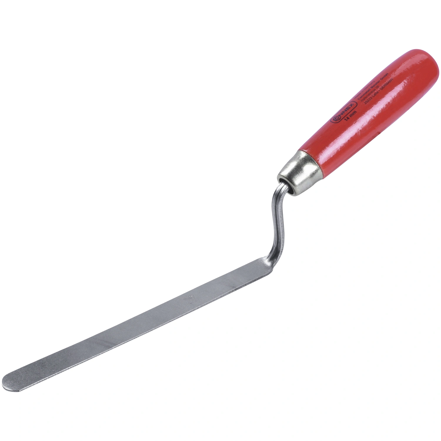 Fugenkelle, Holz | Kohlenstoffstahl (HCS), 1,4 cm Blattbreite