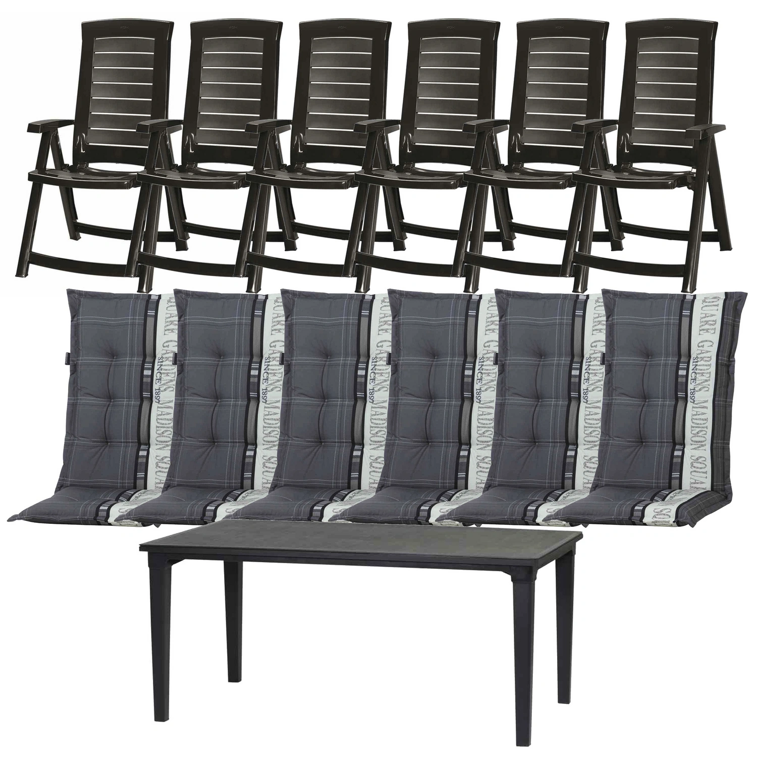 Gartenmöbelset »Aruba«, 13er-Set, Kunststoff
