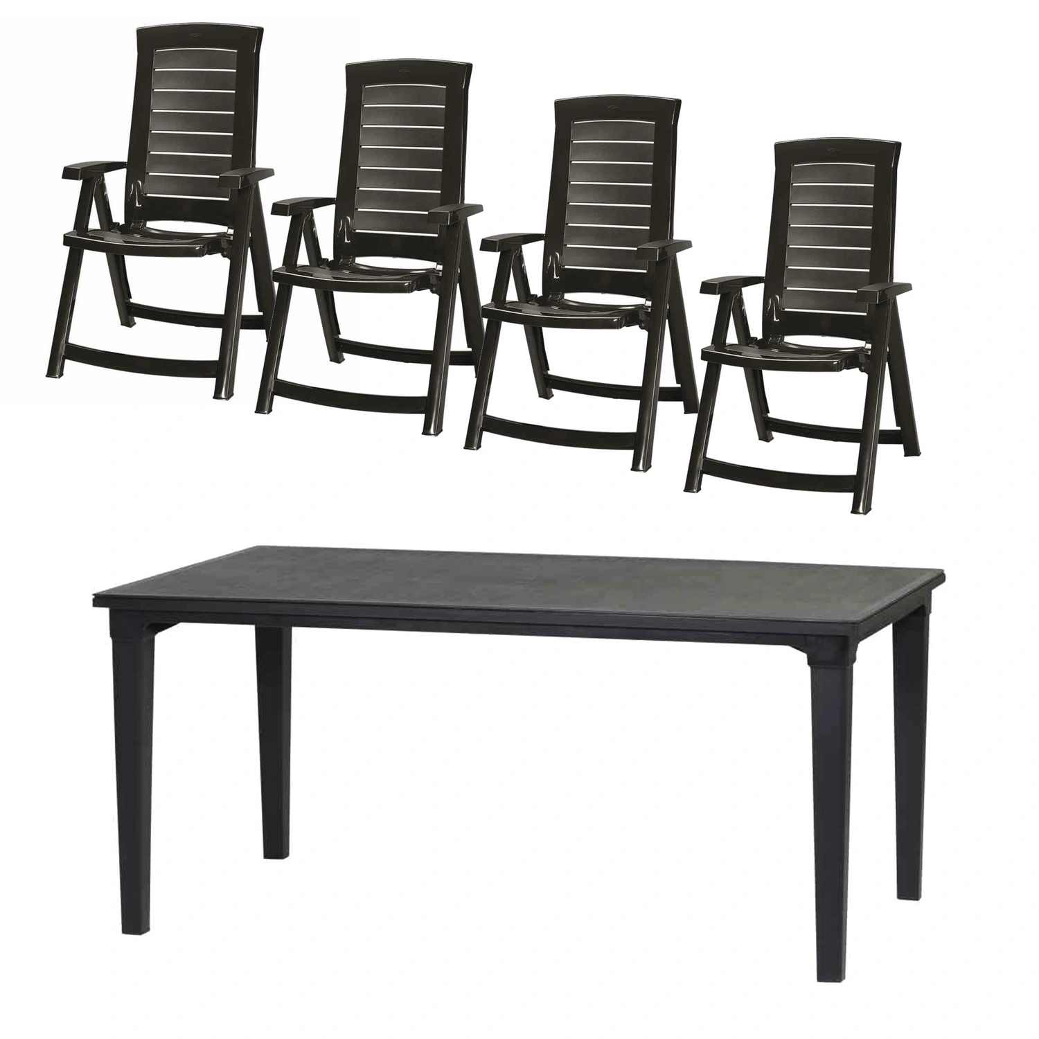 Gartenmöbelset »Aruba«, 5er-Set, Kunststoff