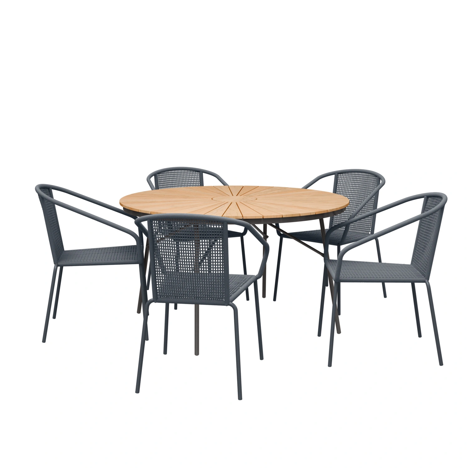 Gartenmöbelset »Ellen/Vito«, 5 Sitzplätze, Teakholz, 6-teilig