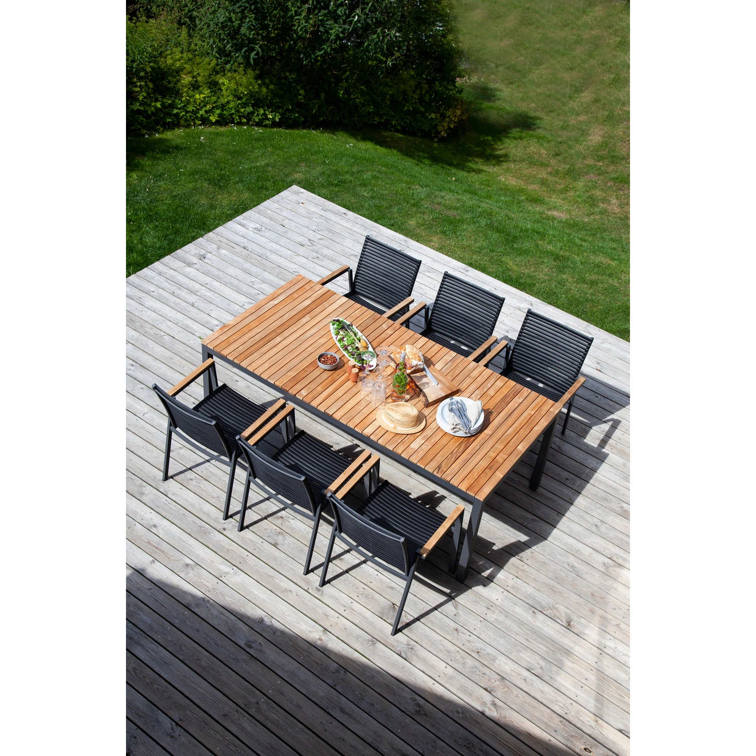 Gartenmöbelset »Mood«, 6 Sitzplätze, Teakholz, 7-teilig