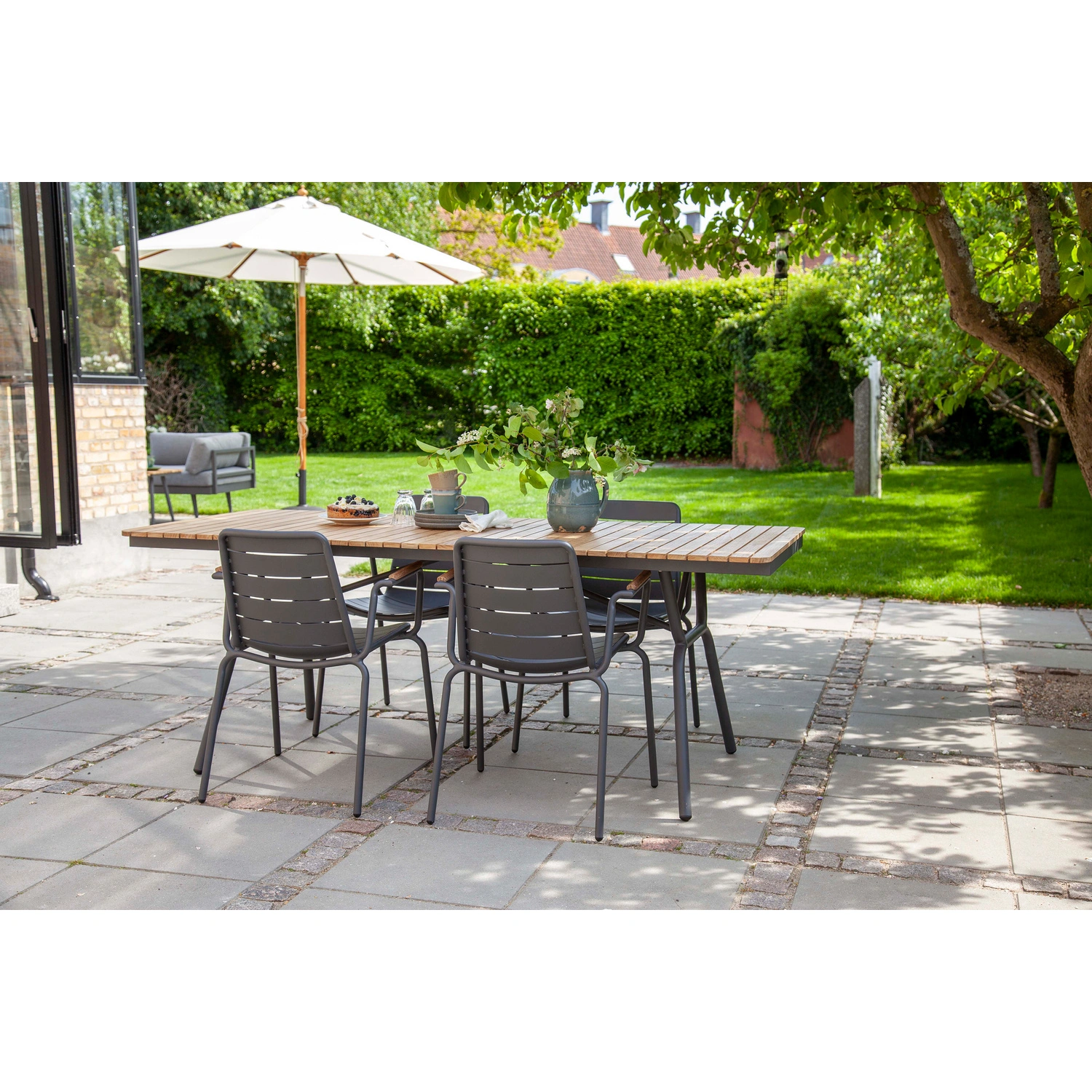 Gartenmöbelset »Parc«, 4 Sitzplätze, Teakholz, 5-teilig