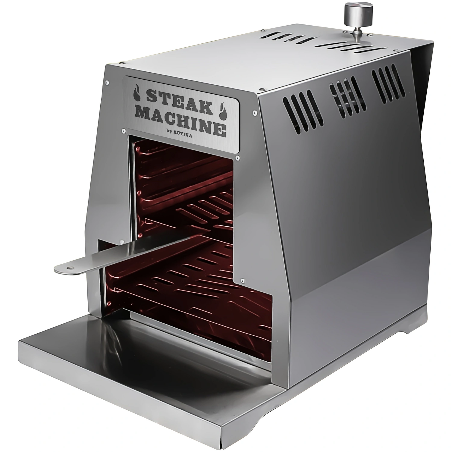 Gasgrill, Edelstahl, Grillfläche: 26,5 x 15,5 cm