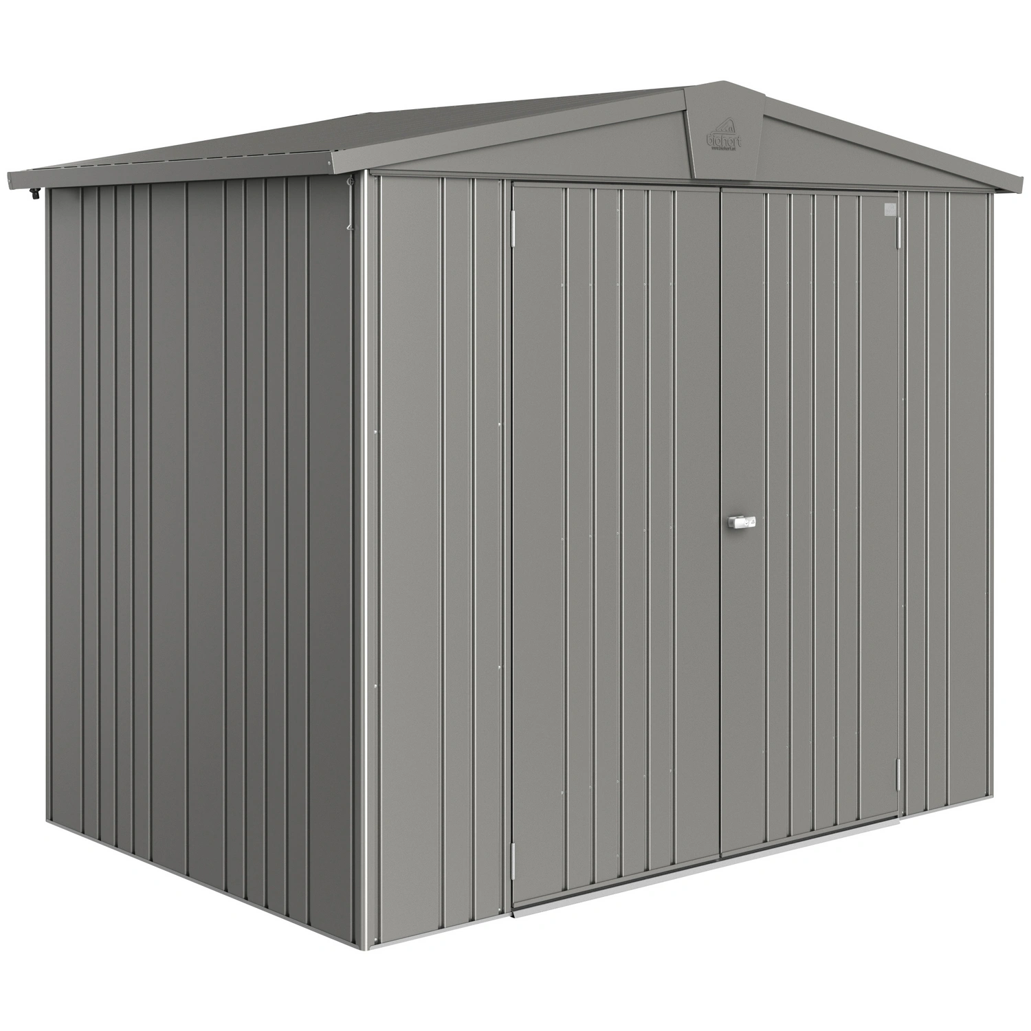 Gerätehaus »Europa Gr. 3«, Metall, BxHxT: 244 x 203 x 156 cm (Außenmaße inkl. Dachüberstand)