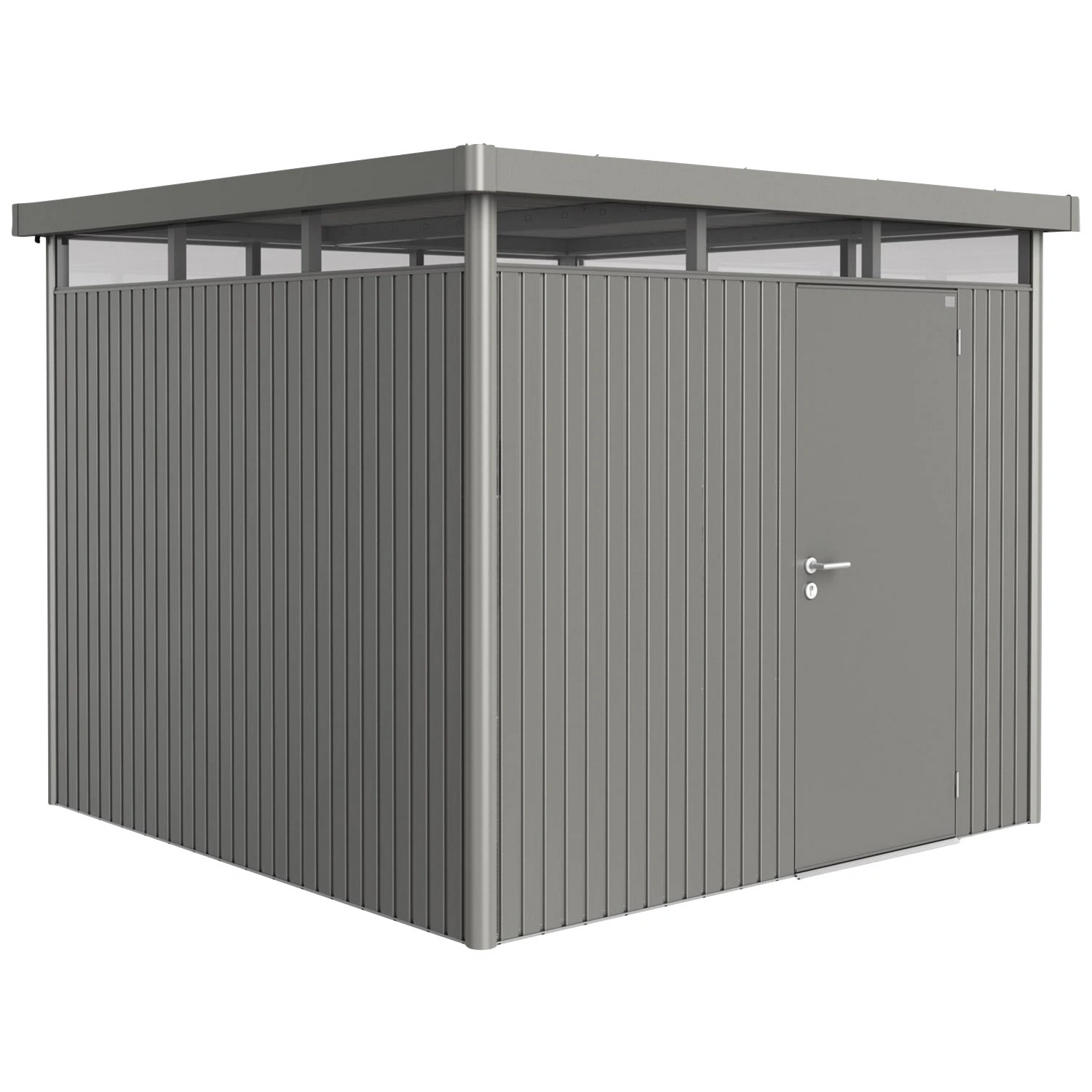 Gerätehaus »HighLine«, Stahl, BxHxT: 275 x 222 x 275 cm (Außenmaße inkl. Dachüberstand)