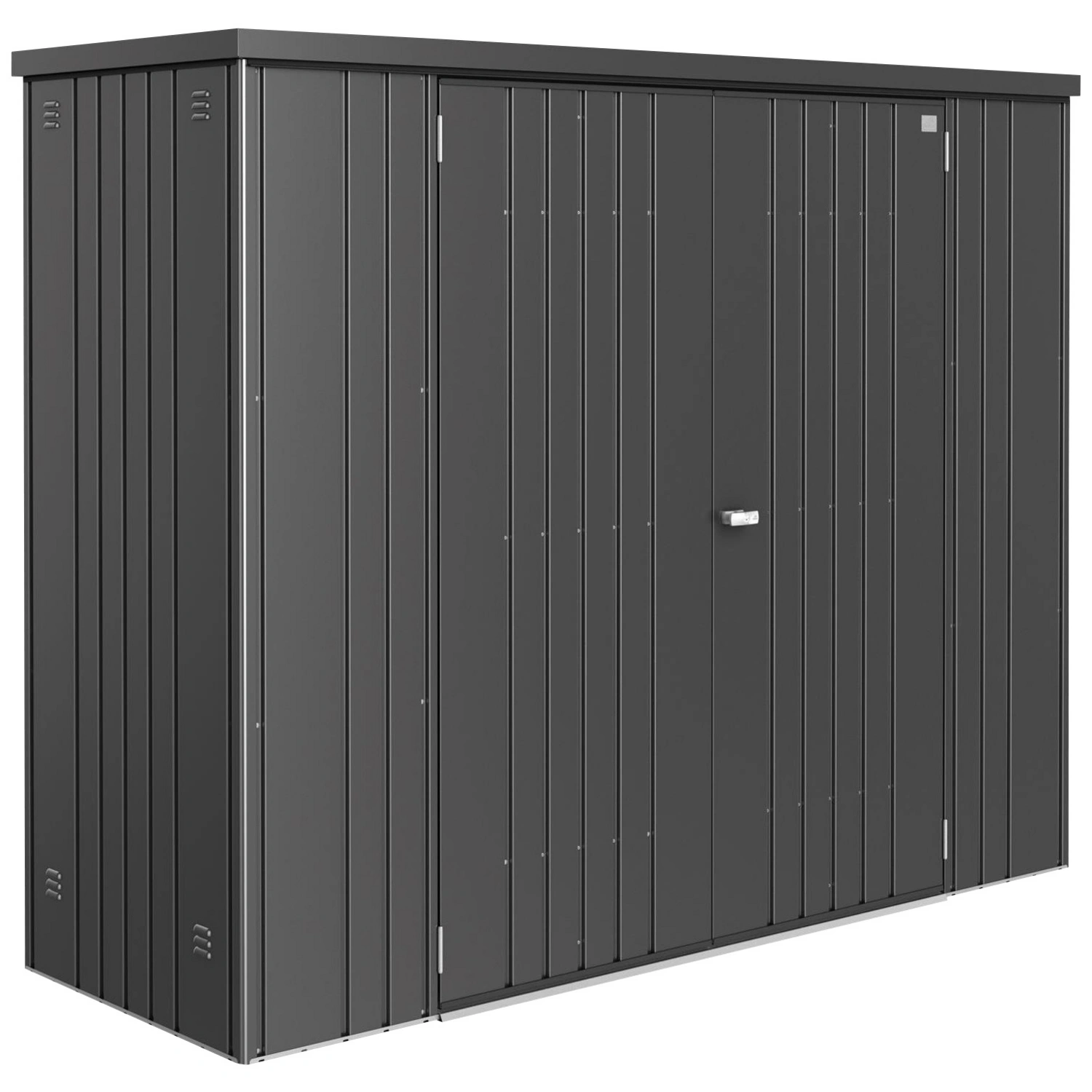 Geräteschrank, Metall, BxHxT: 227 x 182,5 x 83 cm (Außenmaße)