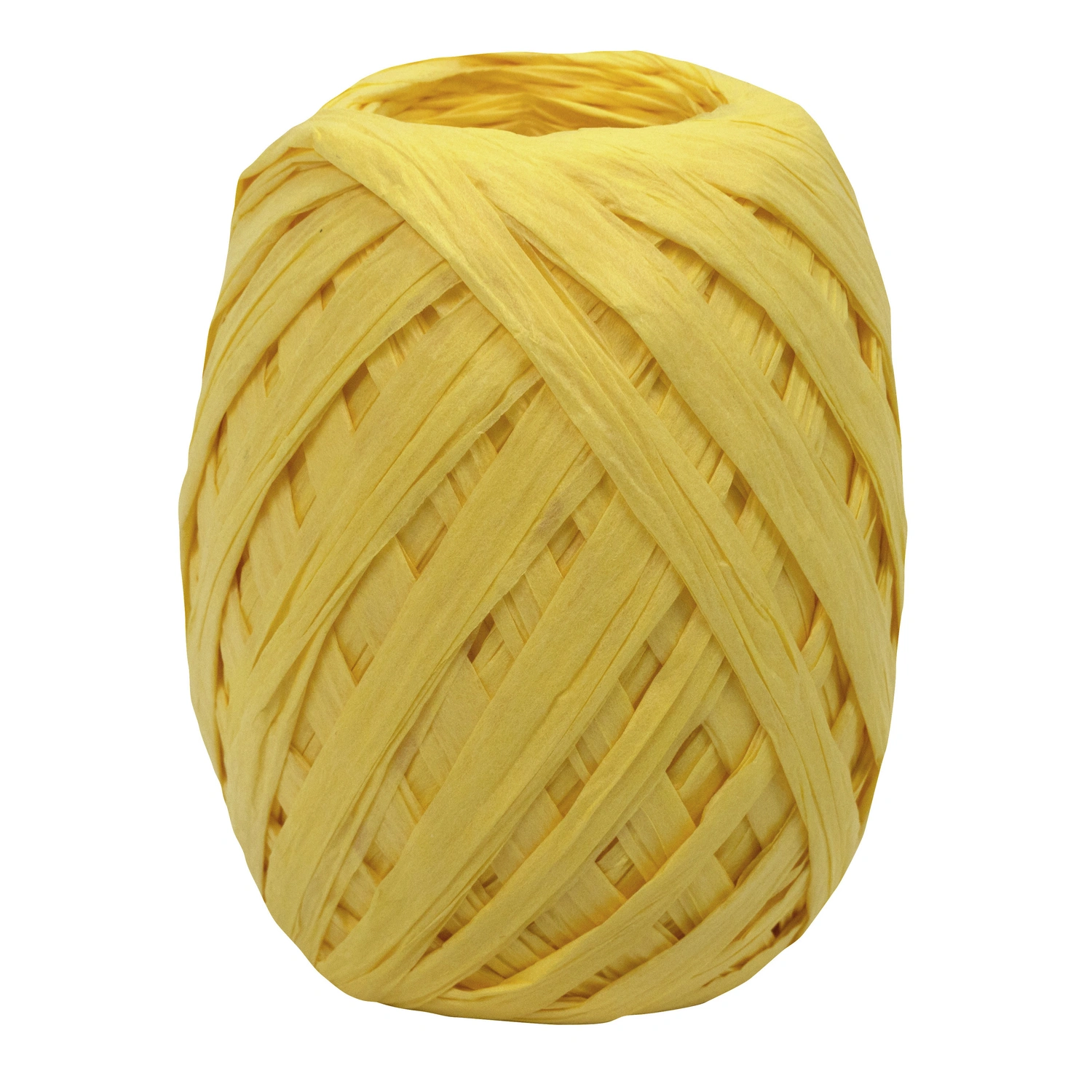 Geschenkband, Raffia, Länge: 3000 cm, gelb