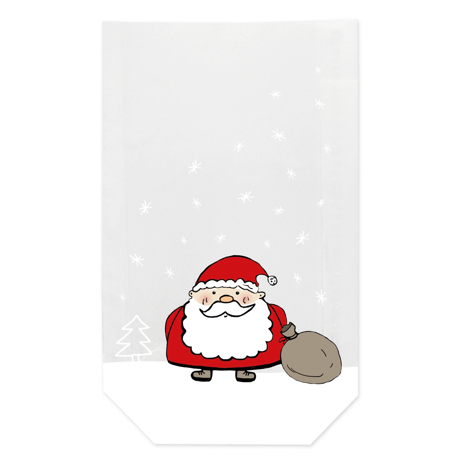 Geschenkpapier, weiß, 1 Stück