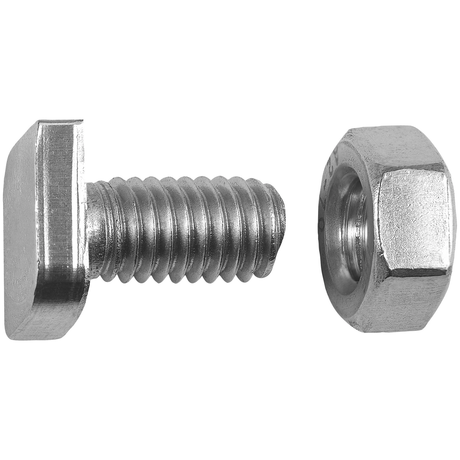 Gewächshausschraube, ØxL: M6 x 12 mm, rostfreier Edelstahl A2, 5 Stück