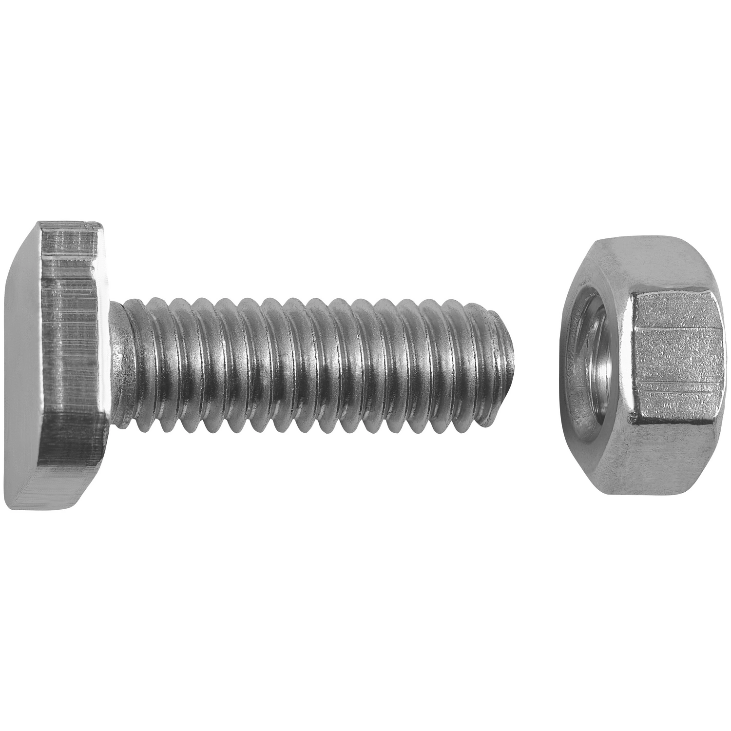 Gewächshausschraube, ØxL: M6 x 18 mm, rostfreier Edelstahl A2, 5 Stück