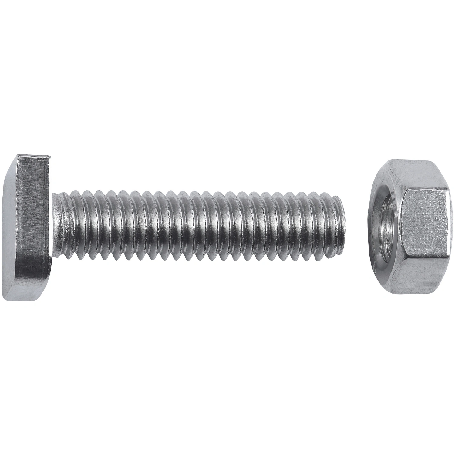 Gewächshausschraube, ØxL: M6 x 25 mm, rostfreier Edelstahl A2, 5 Stück