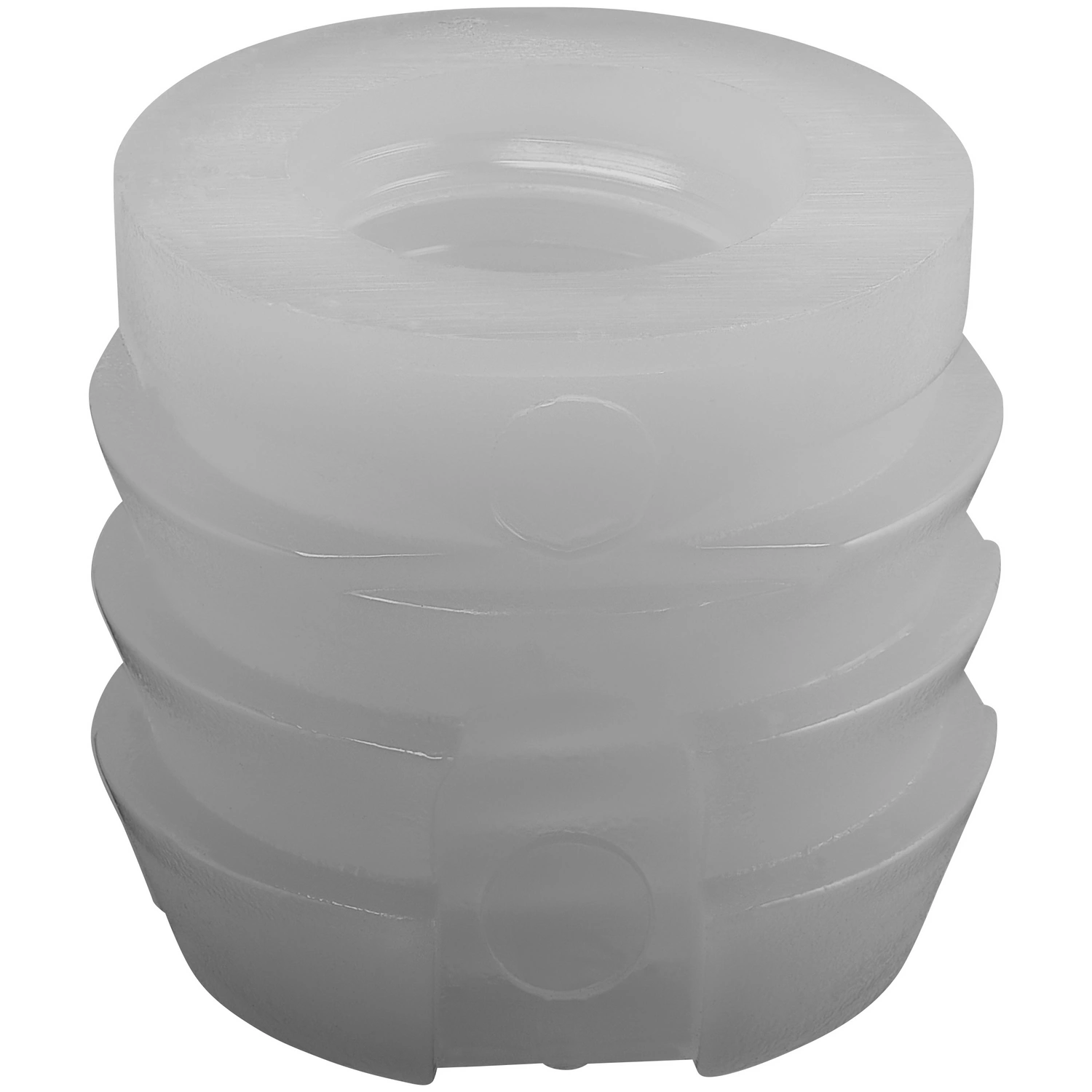 Gewindemuffe, Kunststoff, transparent