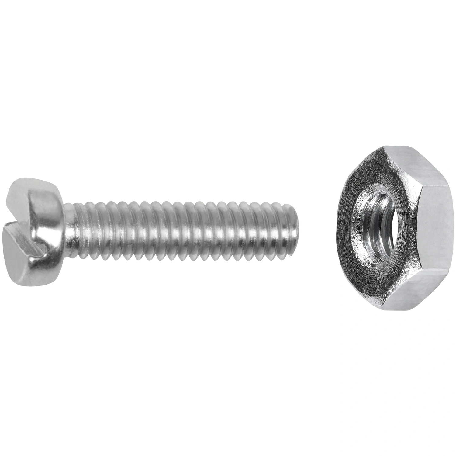 Gewindeschraube, ØxL: M2 x 10 mm, Verzinkt, 20 Stück