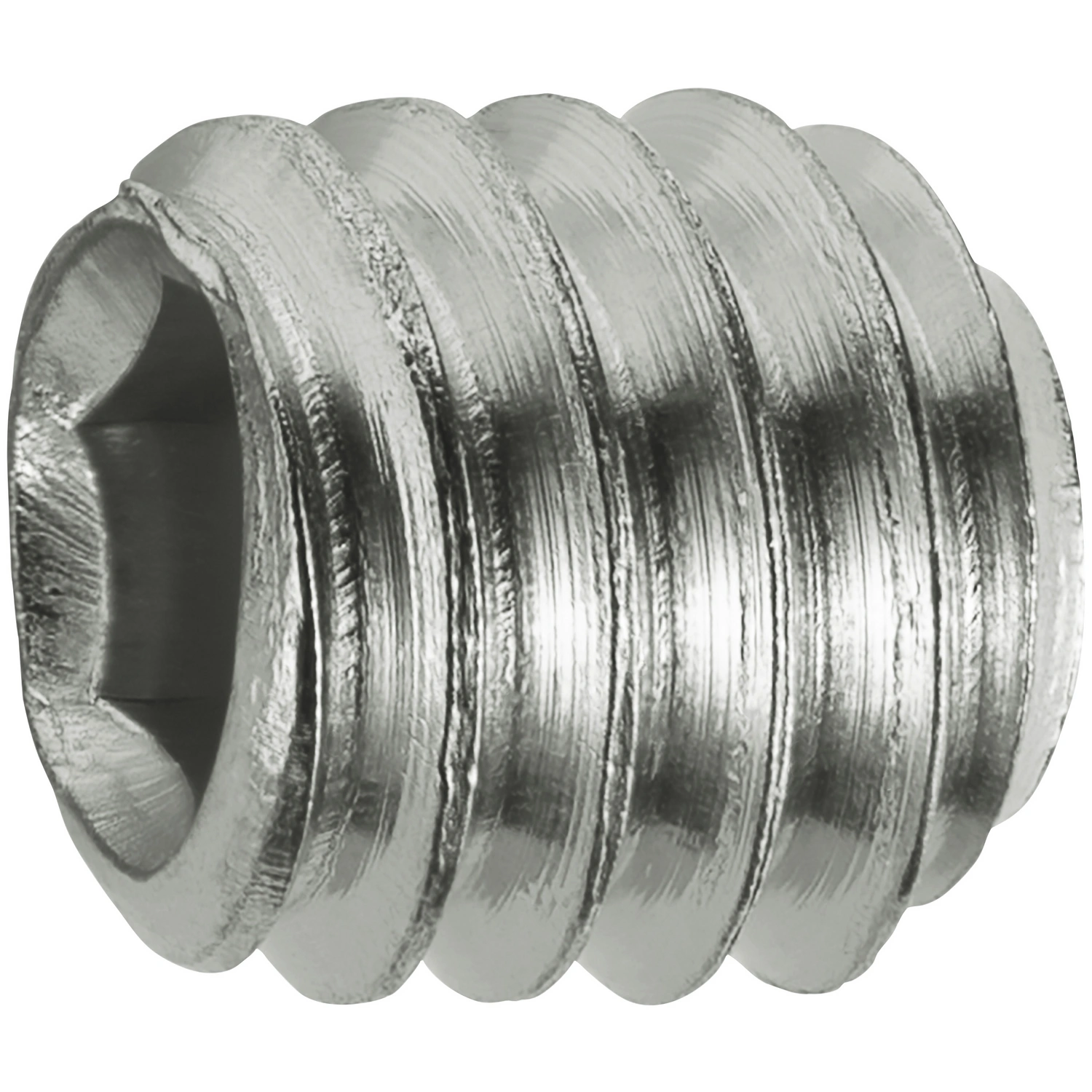 Gewindestift, ØxL: M4 x 4 mm, rostfreier Edelstahl A2, 5 Stück