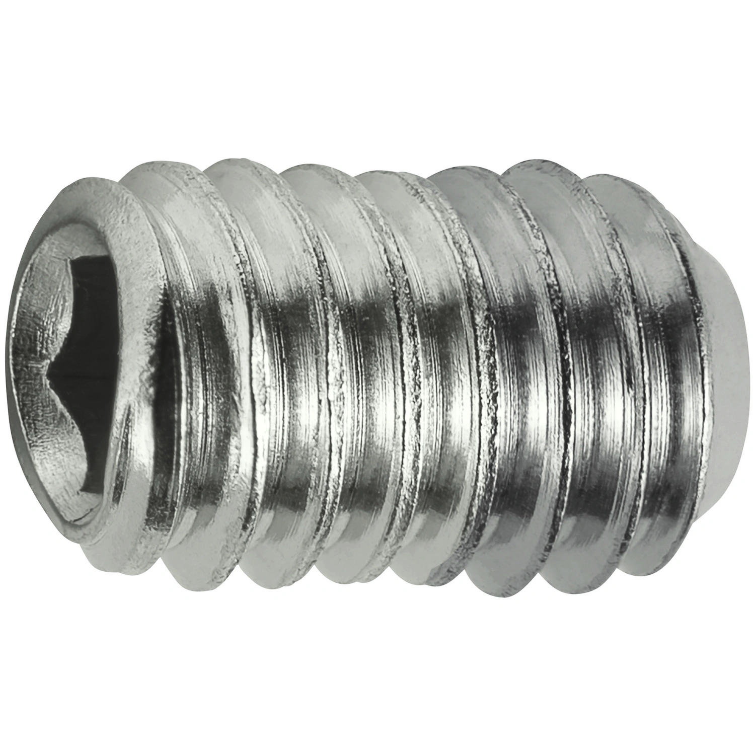 Gewindestift, ØxL: M4 x 6 mm, rostfreier Edelstahl A2, 5 Stück