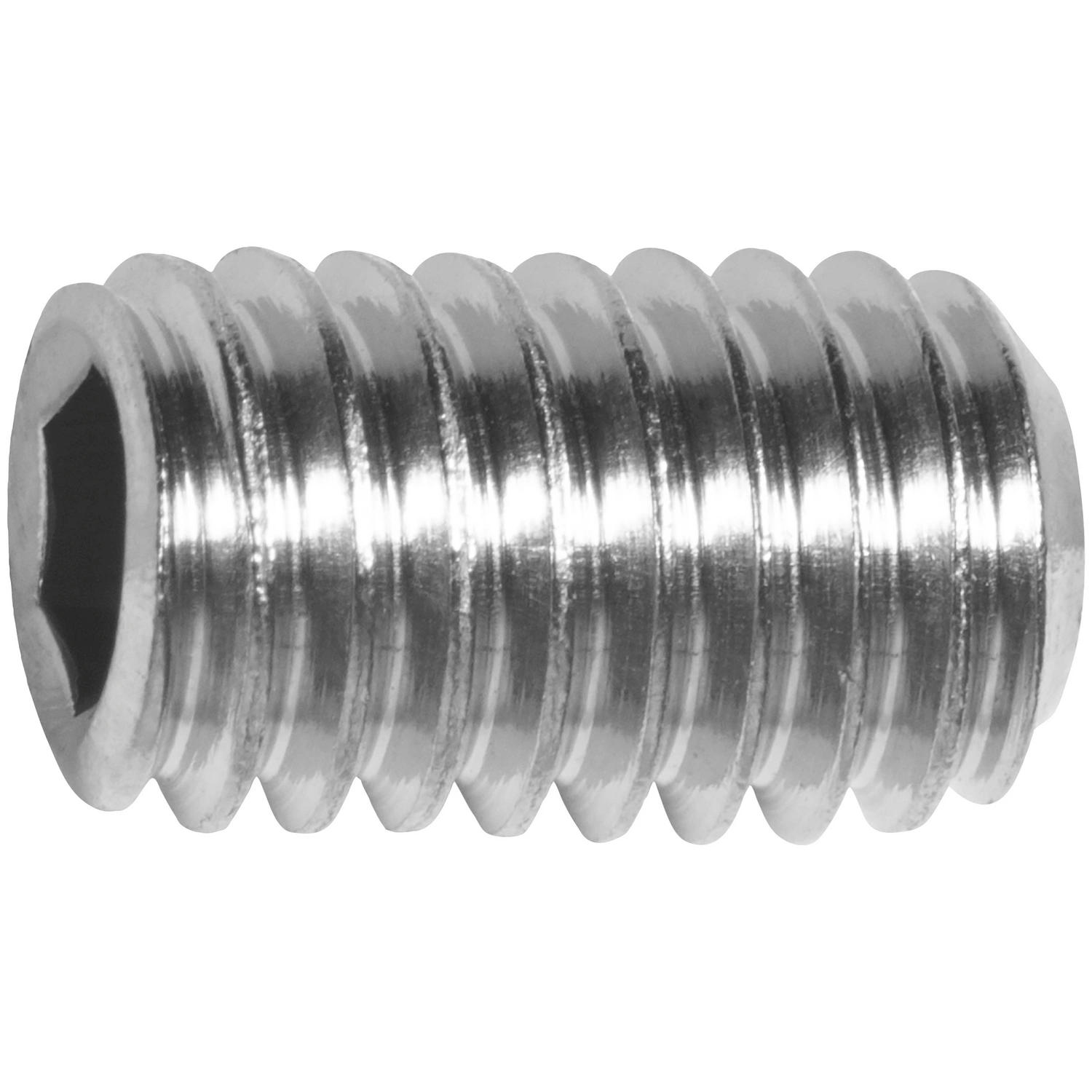 Gewindestift, ØxL: M6 x 10 mm, rostfreier Edelstahl A2, 5 Stück