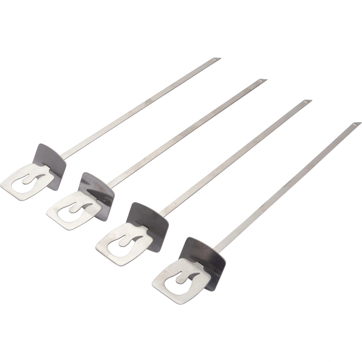 Grillspieß-Set, silberfarben