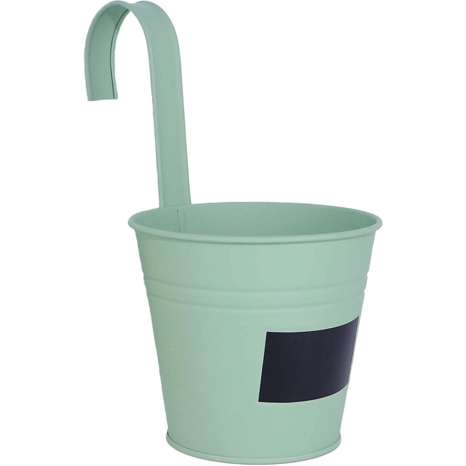 Hängeeimer, Ø: 14 cm, Höhe: 24 cm, Zinkblech, lindgrün