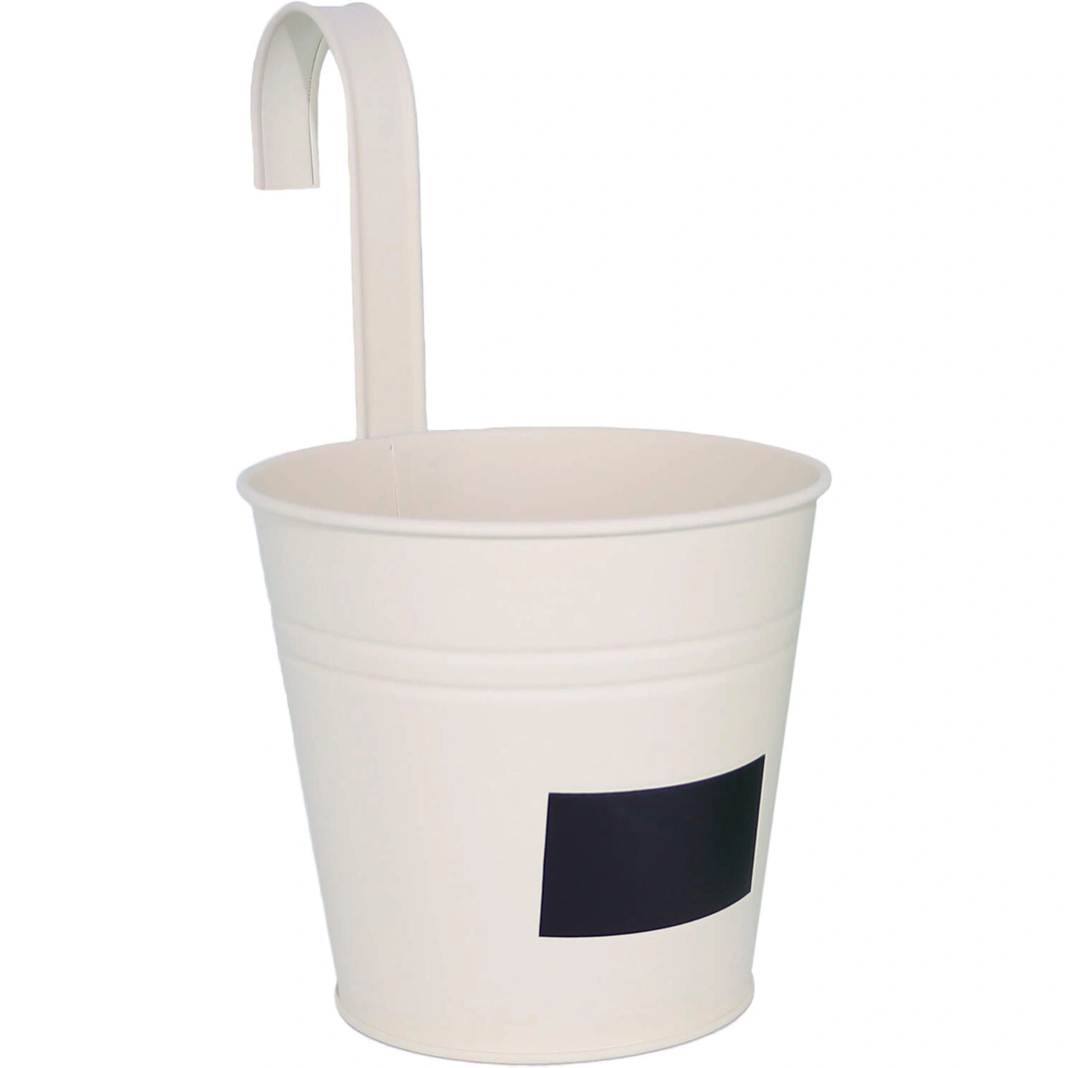 Hängeeimer, Ø: 14 cm, Höhe: 26 cm, Zinkblech, beige