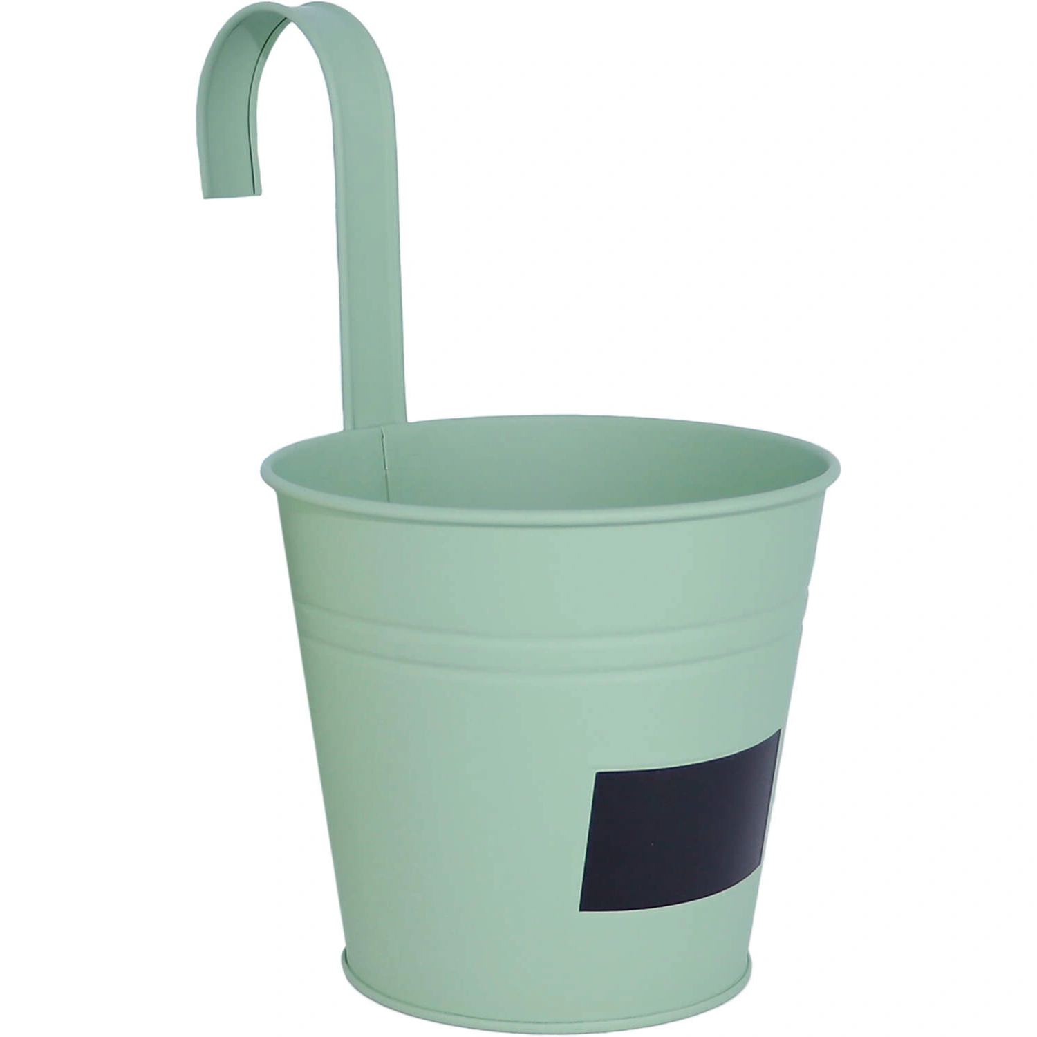Hängeeimer, Ø: 14 cm, Höhe: 26 cm, Zinkblech, lindgrün