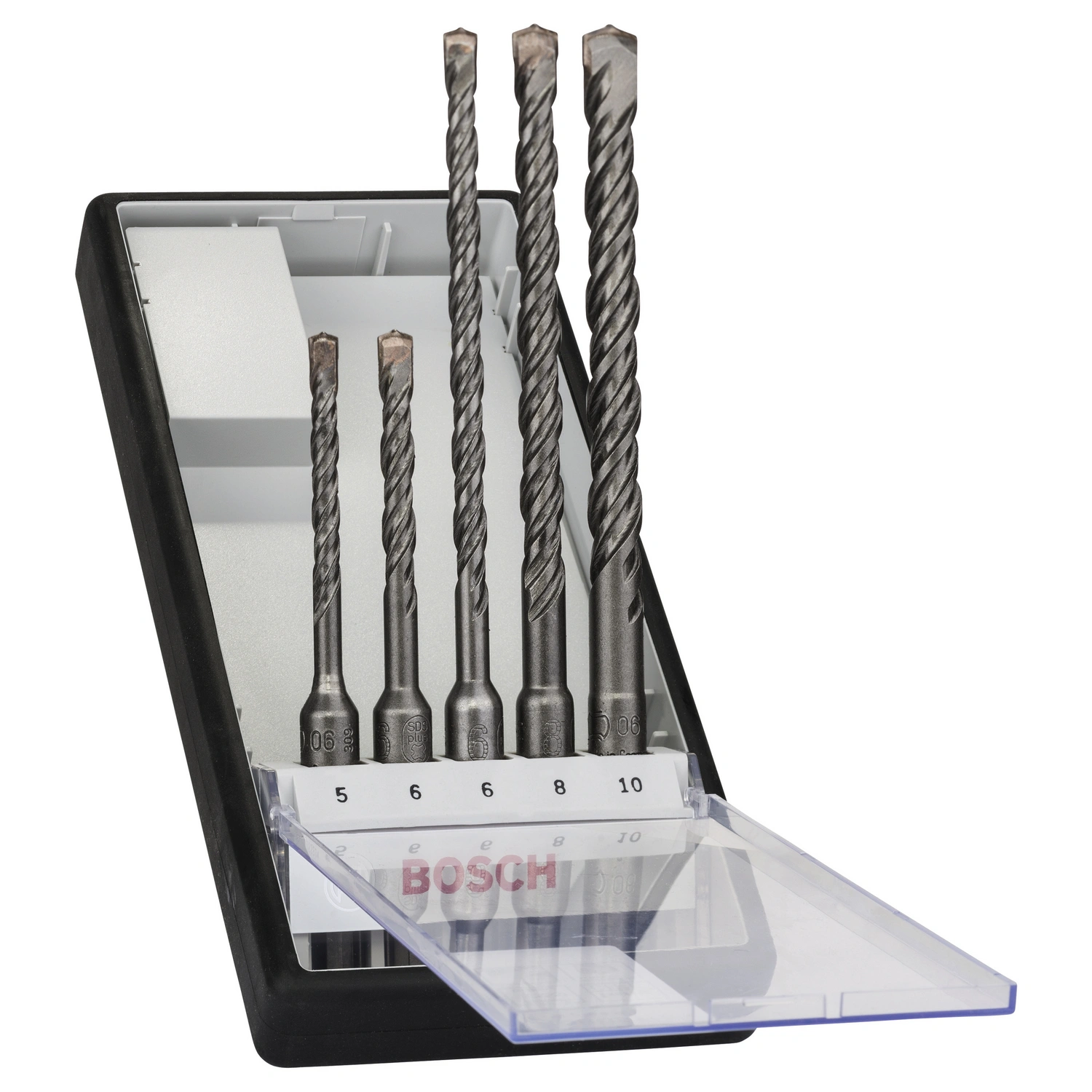 Hammerbohrer-Set,SDS plus-5, Robust Line, 5–10 mm, 5-teilig