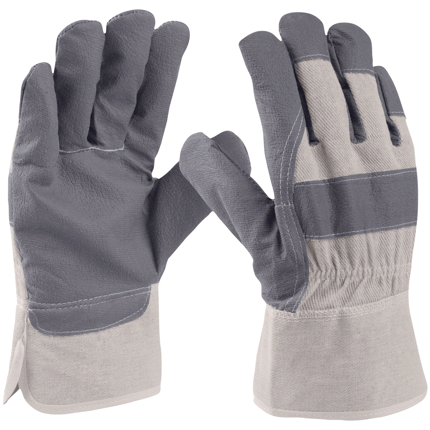 Handschuh, grau, PVC-beschichtet