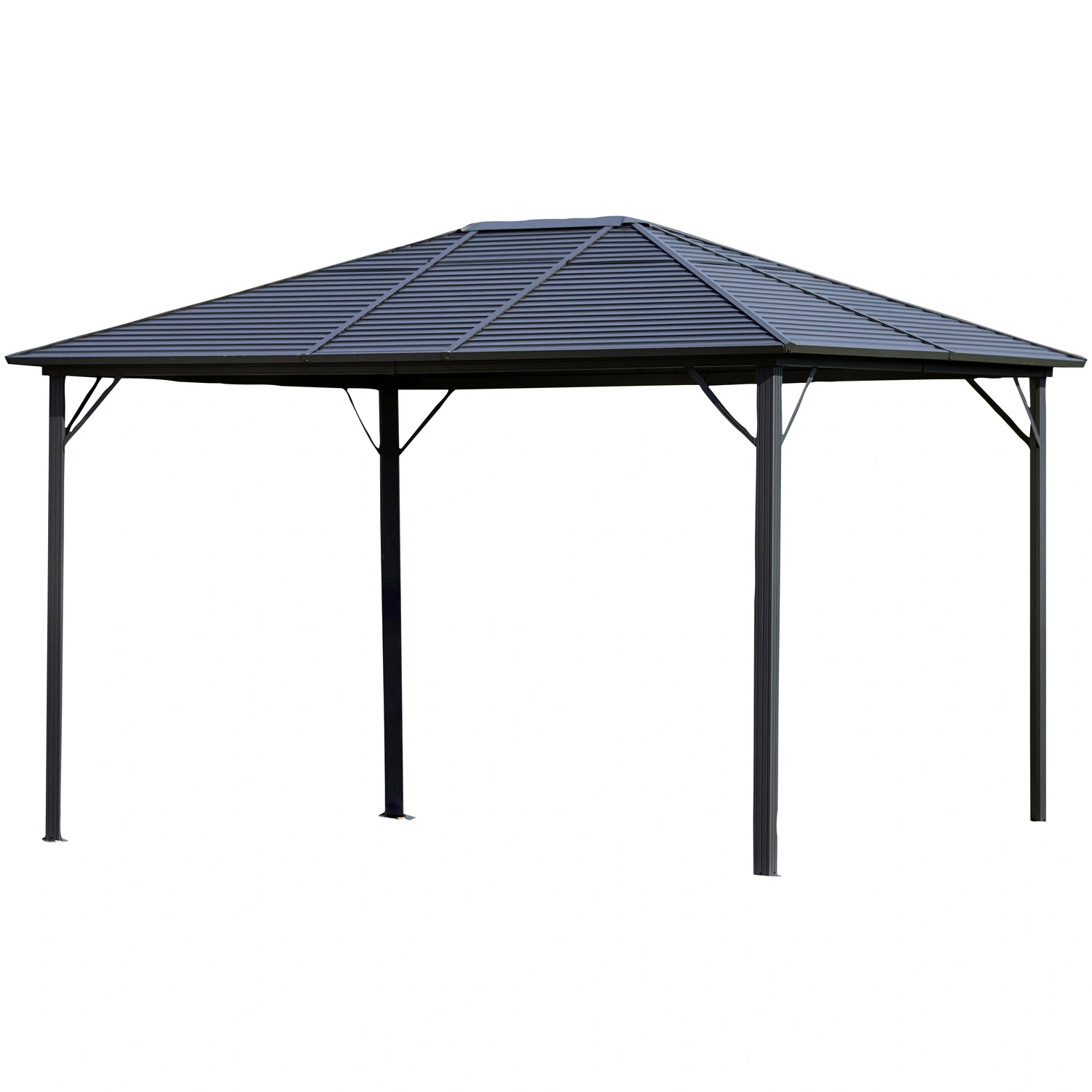 Hardtop-Pavillon, Spitzdach, rechteckig, BxHxT: 300 x 275 x 400 cm