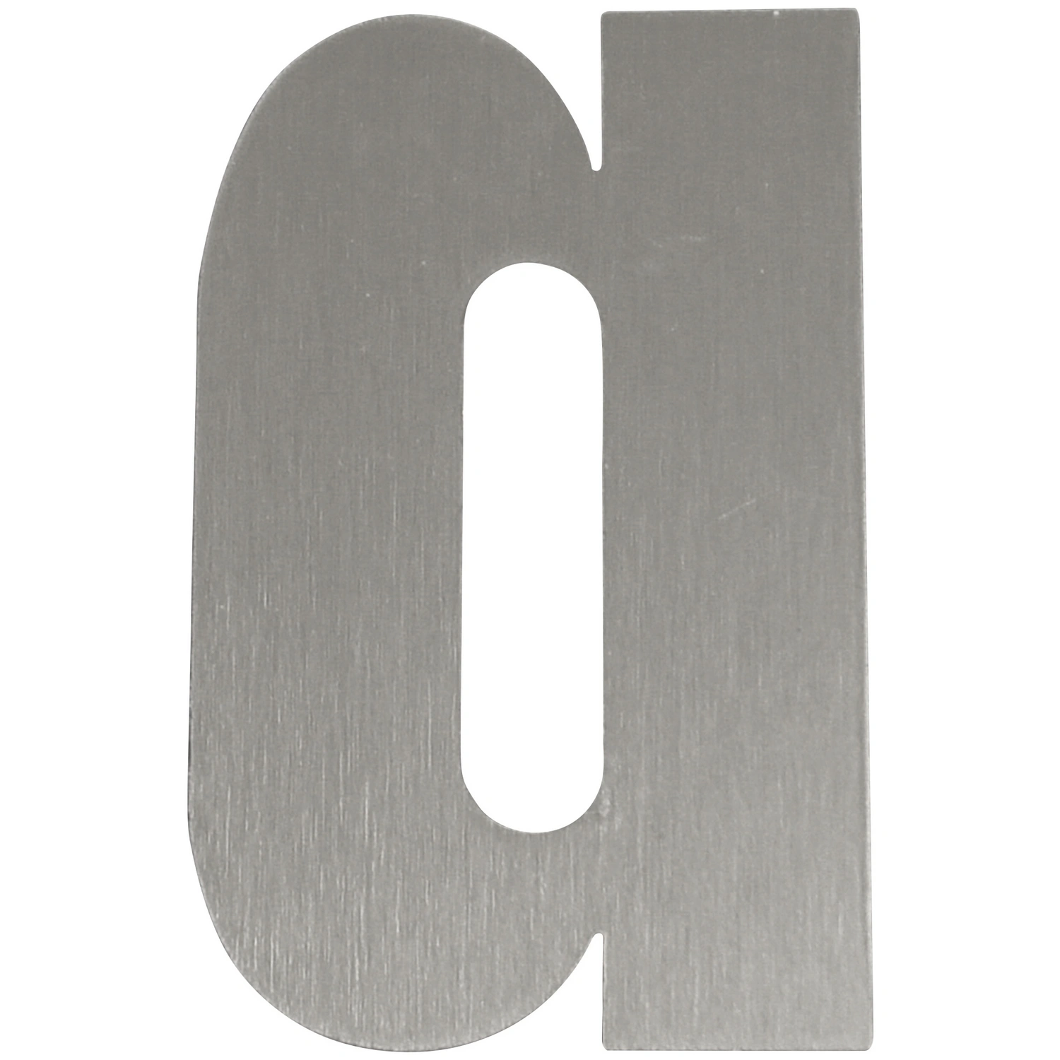 Hausnummer, a, Silber, Edelstahl, 15,7 x 22,7 x 1,8 cm