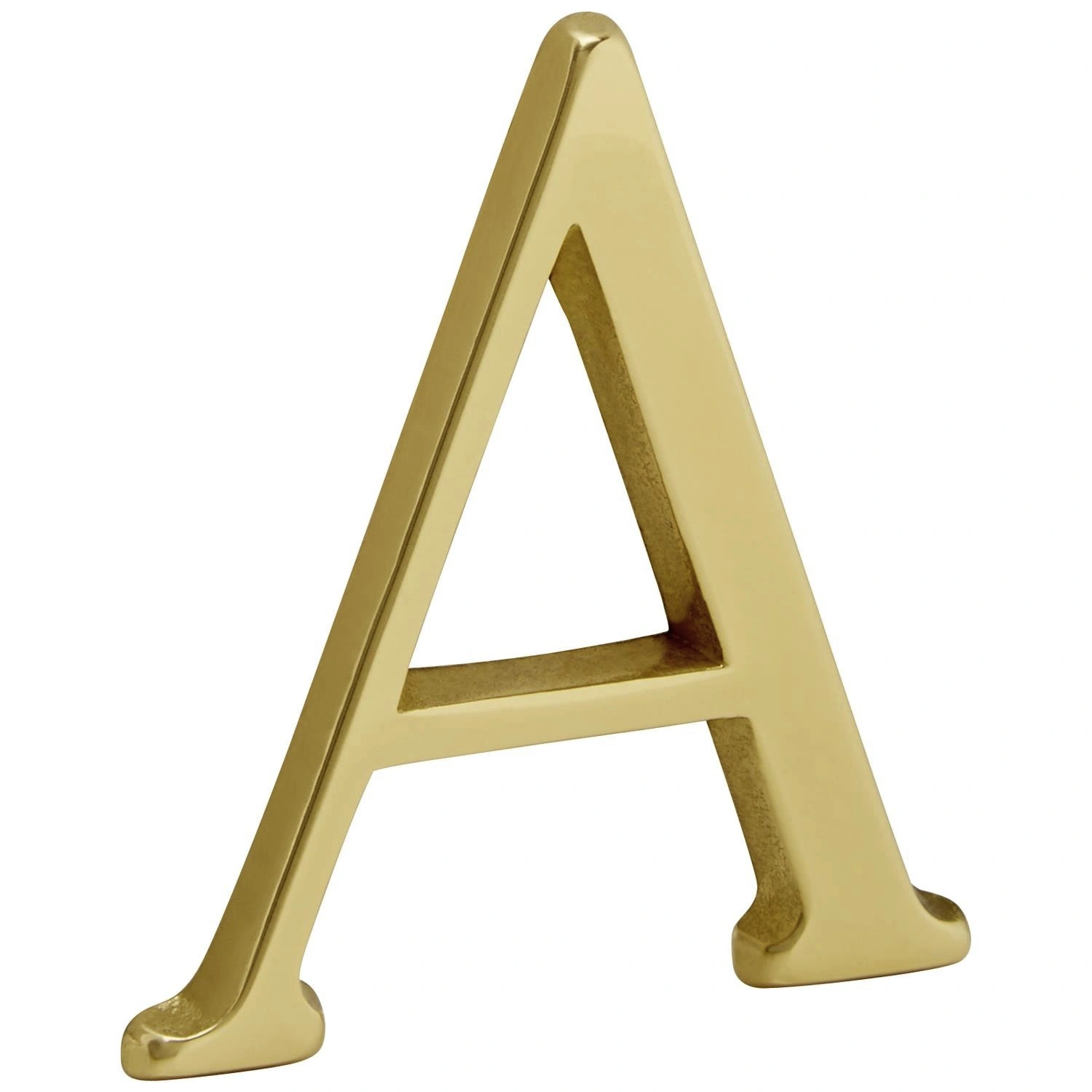 Hausnummer, Nr. A, goldfarben, Metall