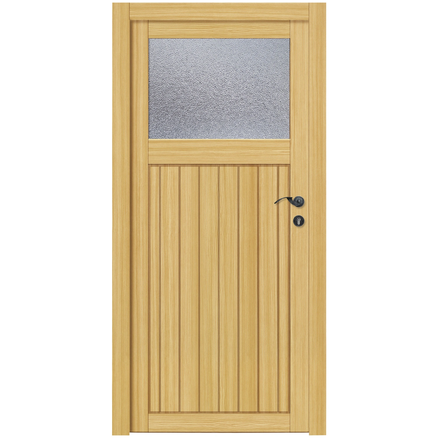 Haustür »A500«, Holz, natur, mit Glaselement