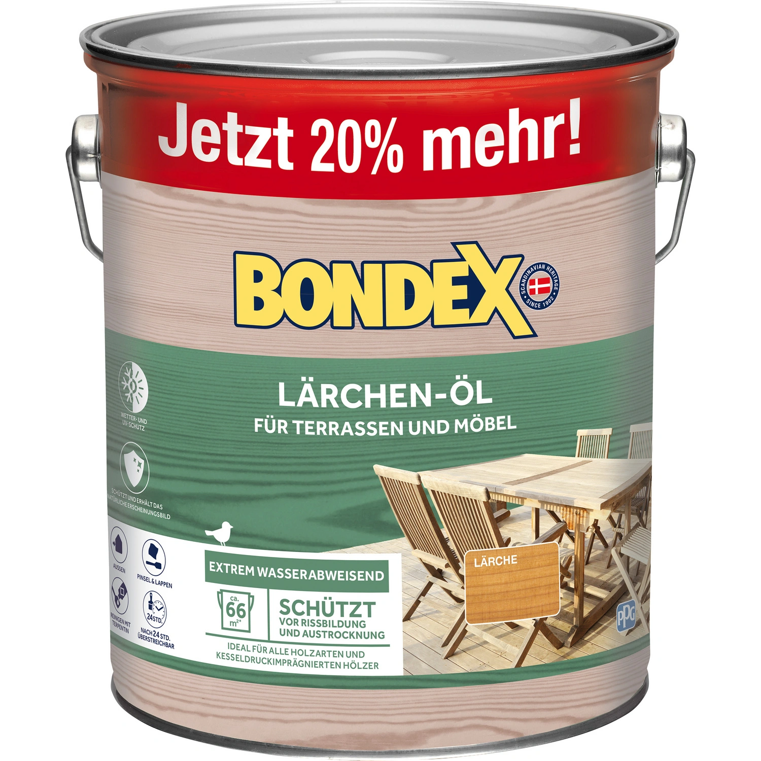 Holz-Öl, für außen, 3 l, Lärche
