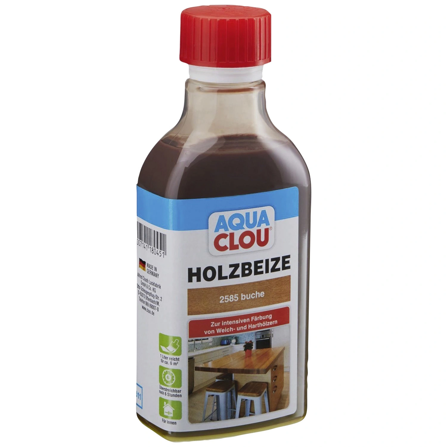 Holzbeize »AQUA«, Gebindegröße: 250 ml, buche